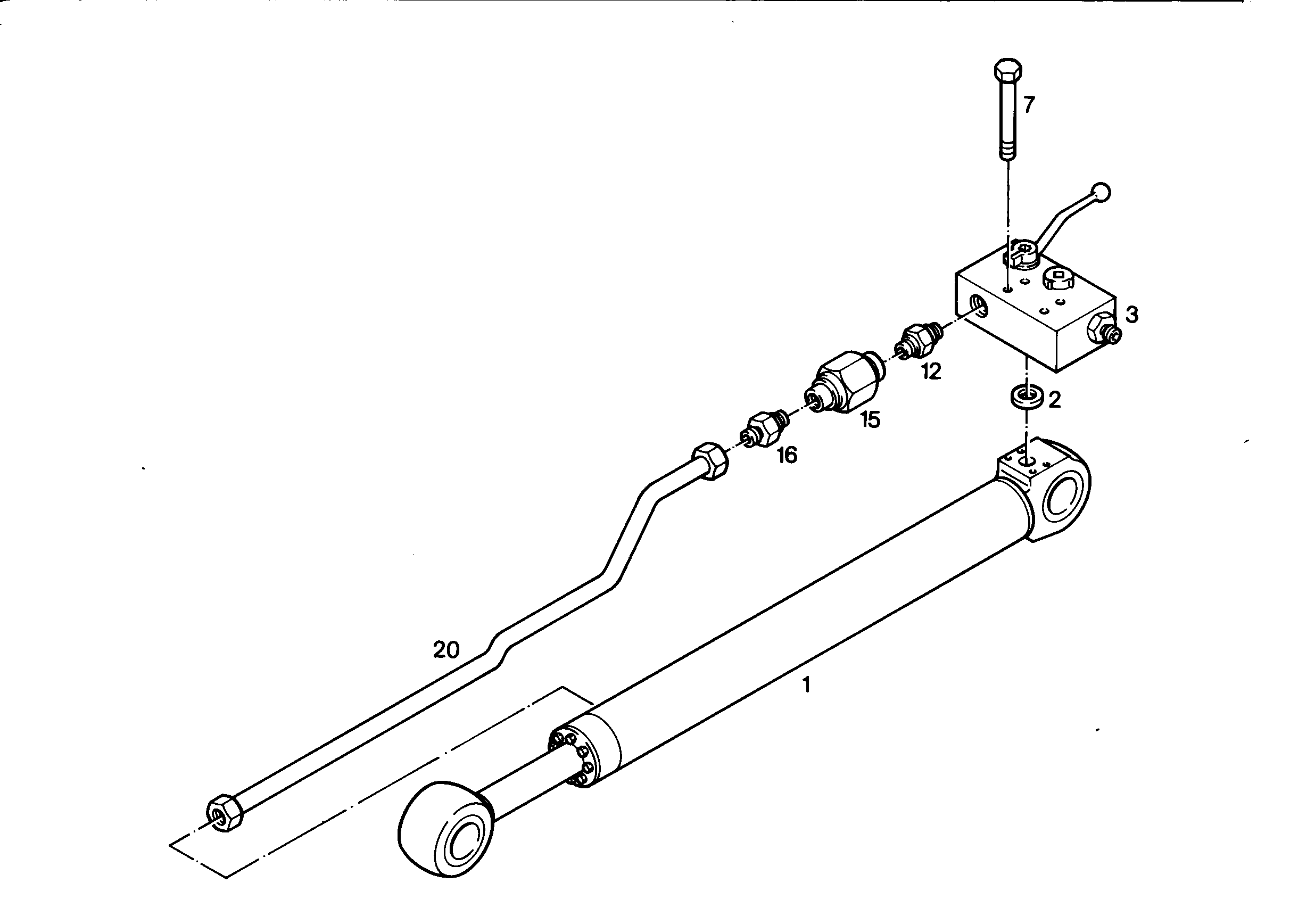РАСПР. БЛОК ШАРОВОГО КРАНА 9243393 LIEBHERR