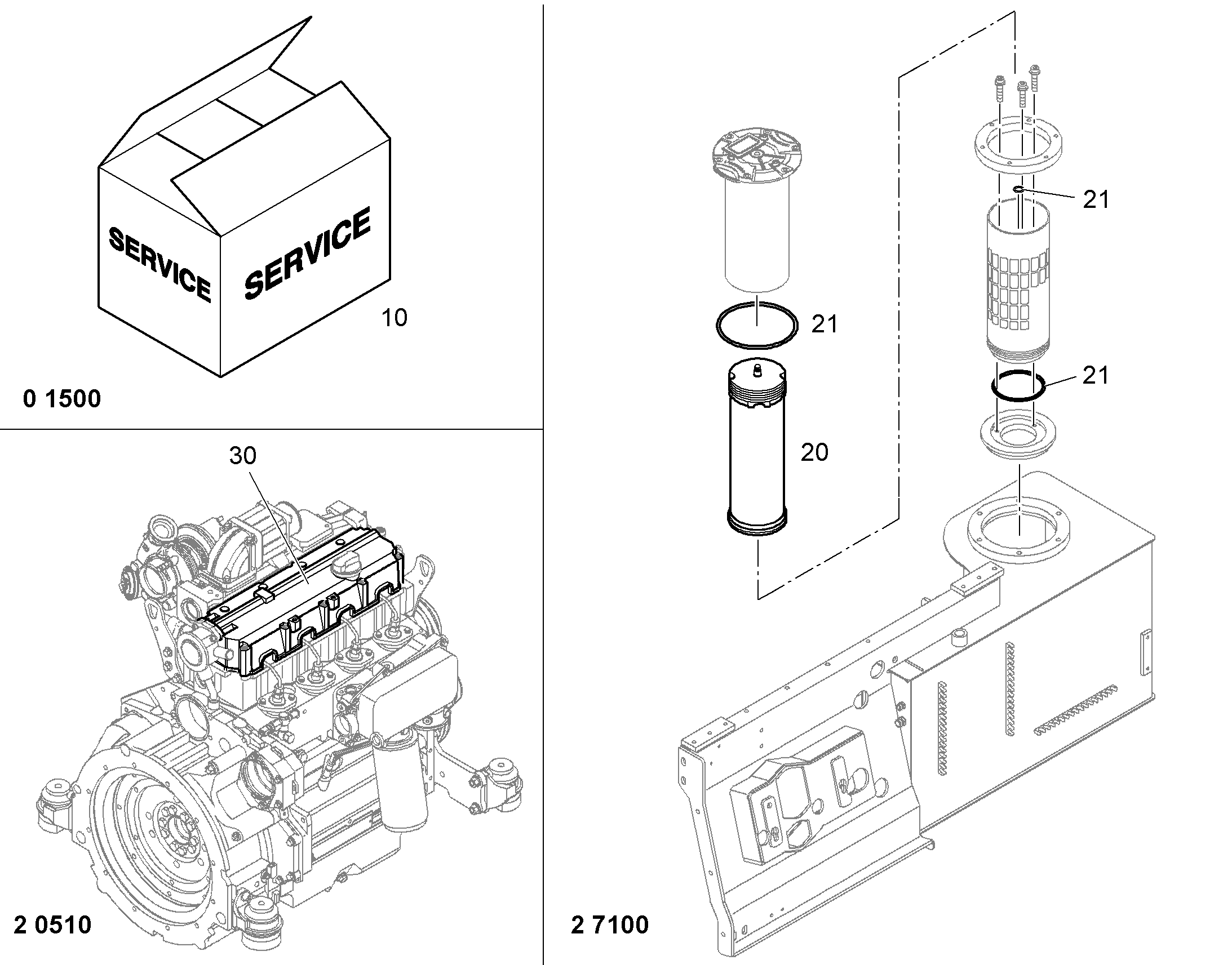 КОМПЛЕКТ УПЛОТНЕНИЙ 10467460 LIEBHERR