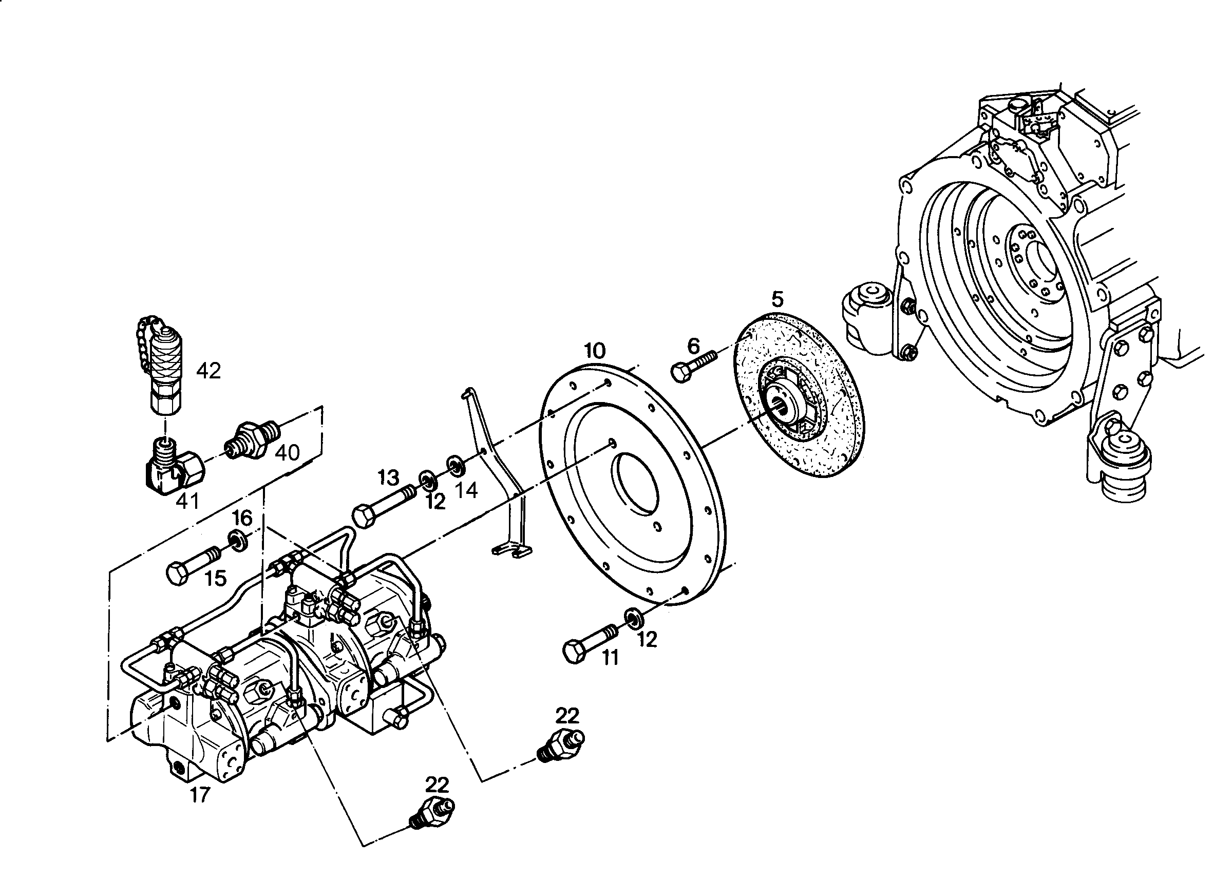 НАСОС СДВОЕННЫЙ A10VO 45cm³/U 5008251 LIEBHERR