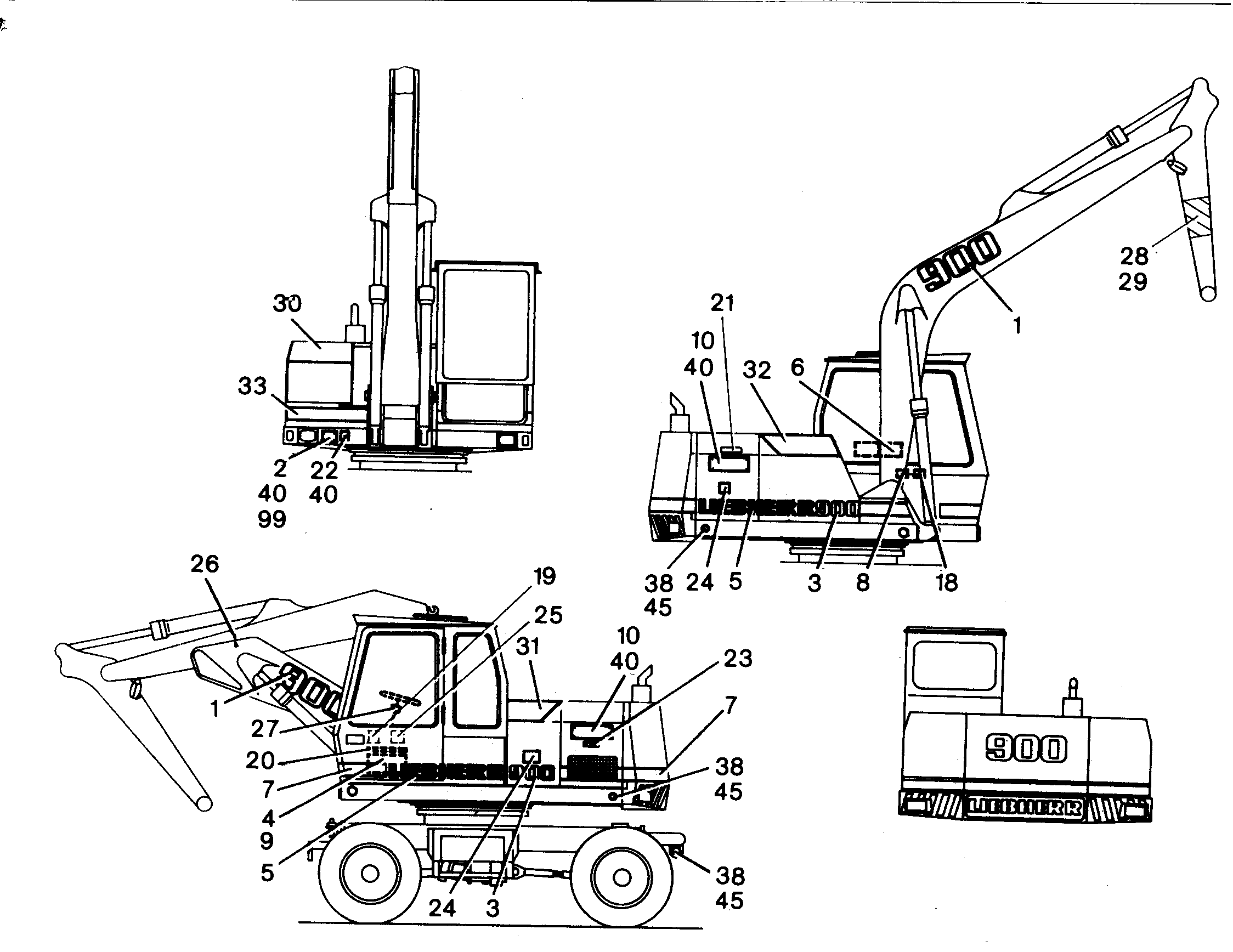 УКАЗАТЕЛЬ САМОХ.ЭКСК.РУССКИЙ 9143159 LIEBHERR