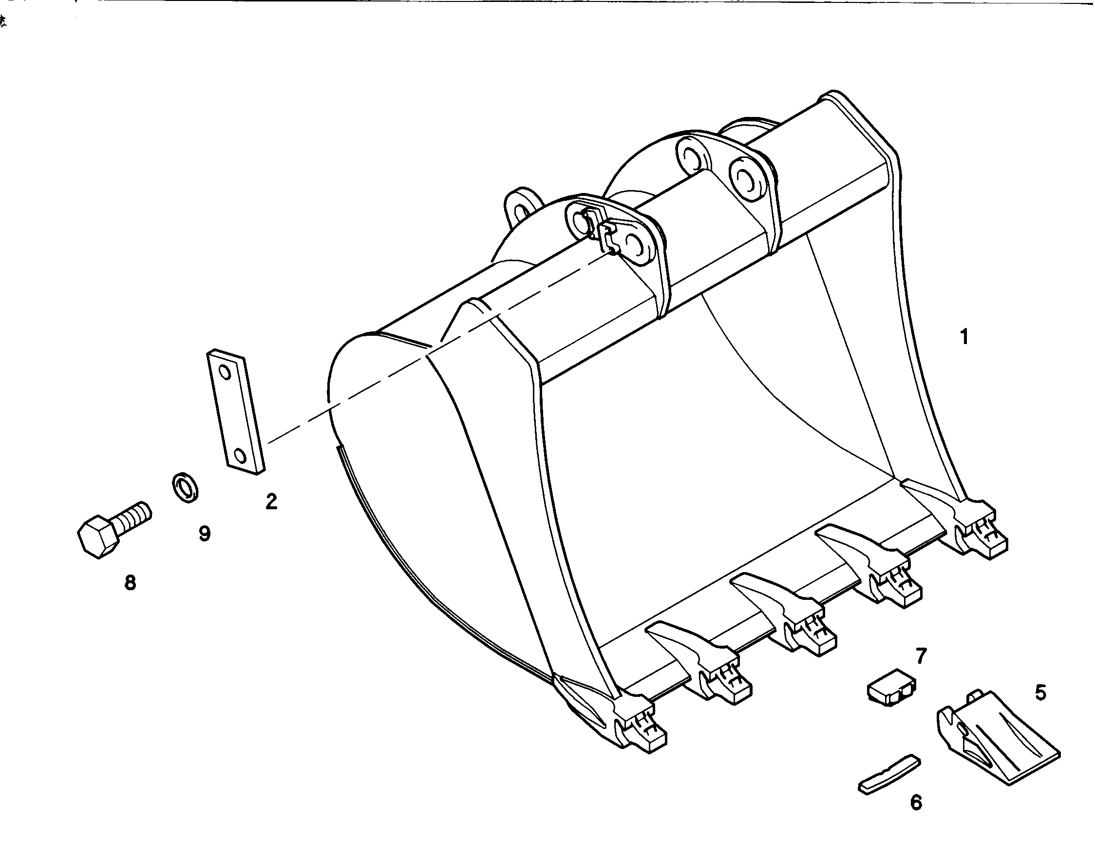 ЛОПАТА ОБРАТНАЯ HD 9387999 LIEBHERR