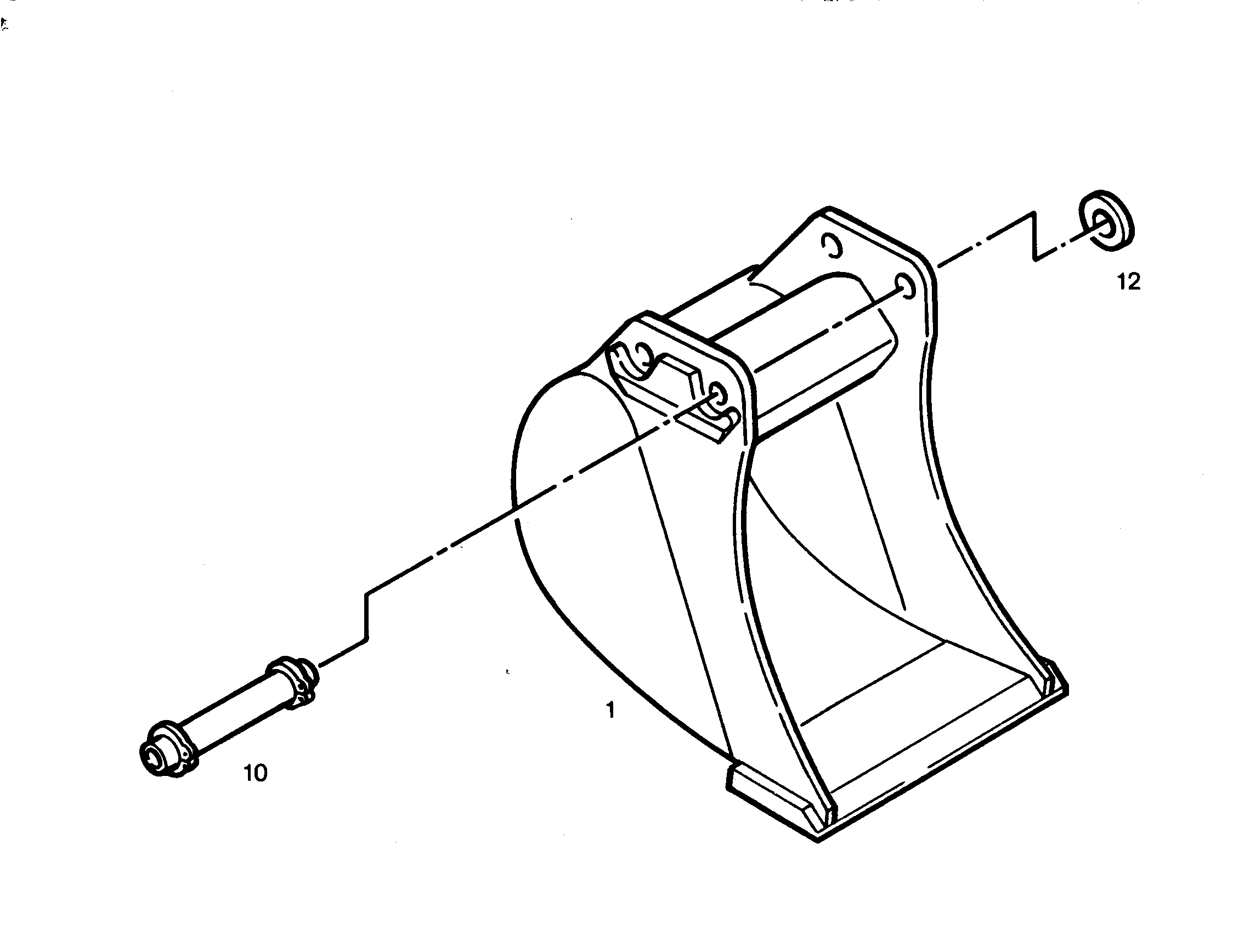 ЛОПАТА ОБРАТНАЯ 650mm 0,31m³ 9306256 LIEBHERR