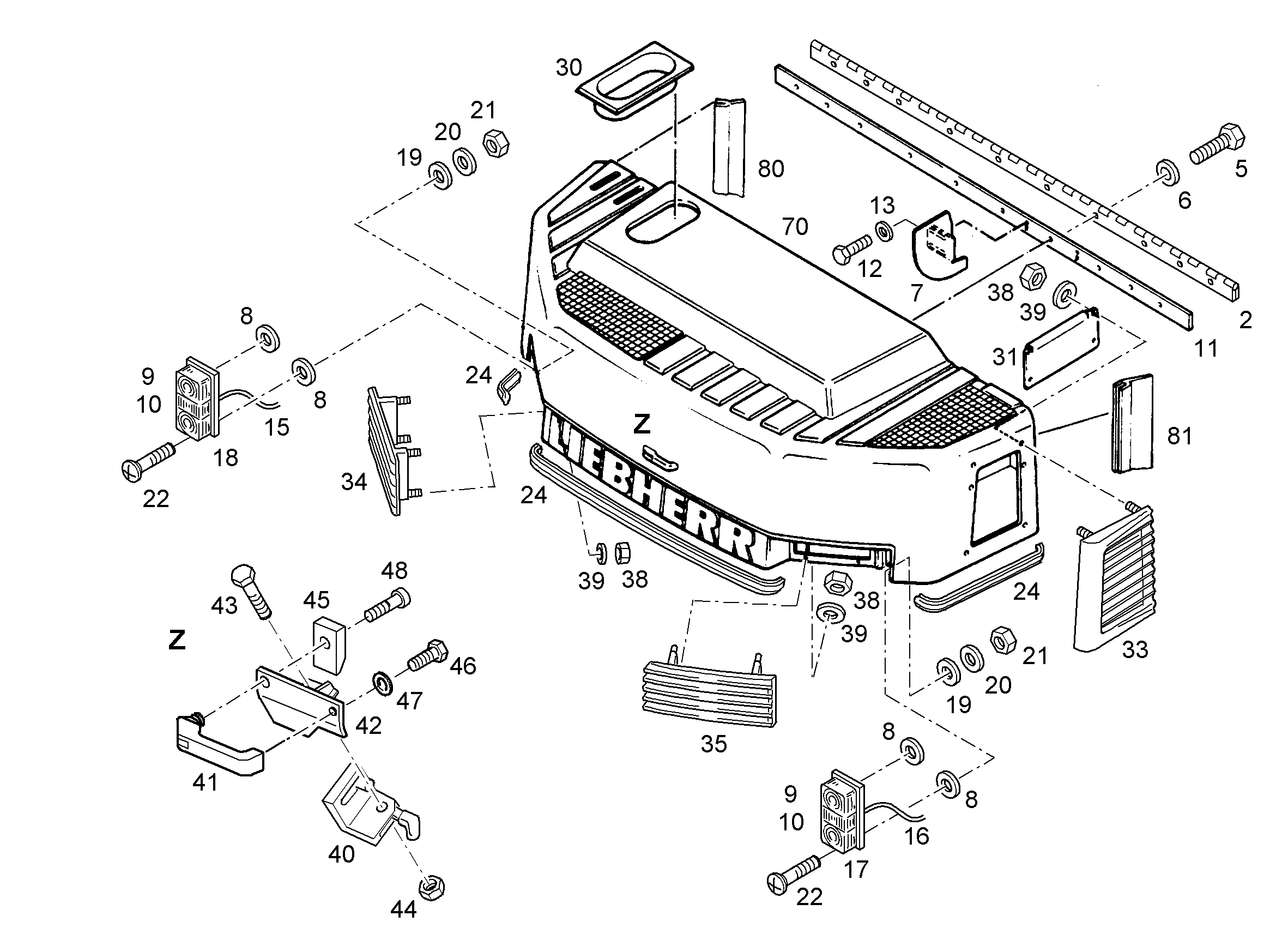ЗВУКОИЗОЛЯЦИЯ КРЫШКА 9307698 LIEBHERR
