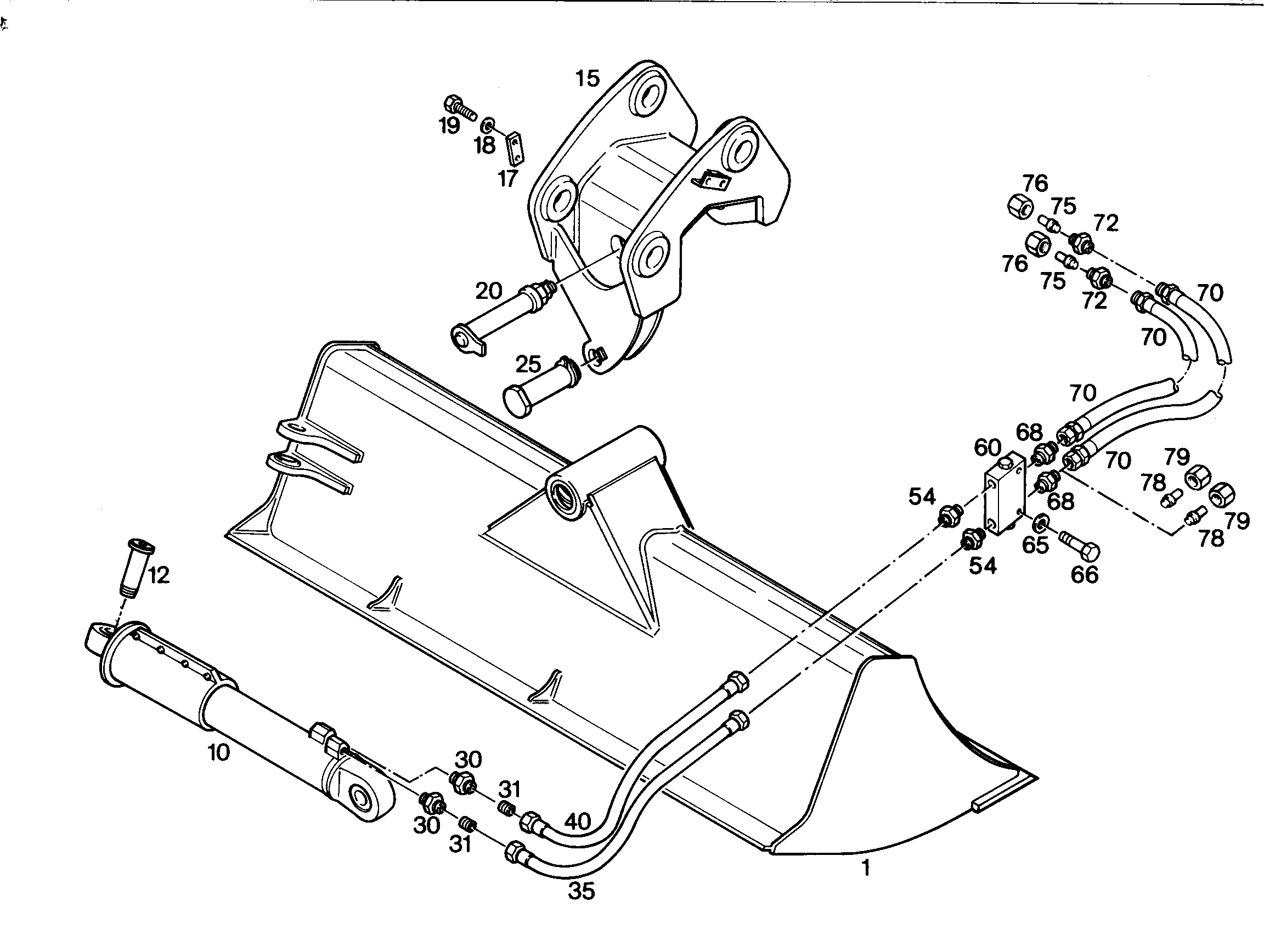 КОВШ КАНАВООЧИСТИТЕЛЯ 2200mm 0,45m³ 9307481 LIEBHERR