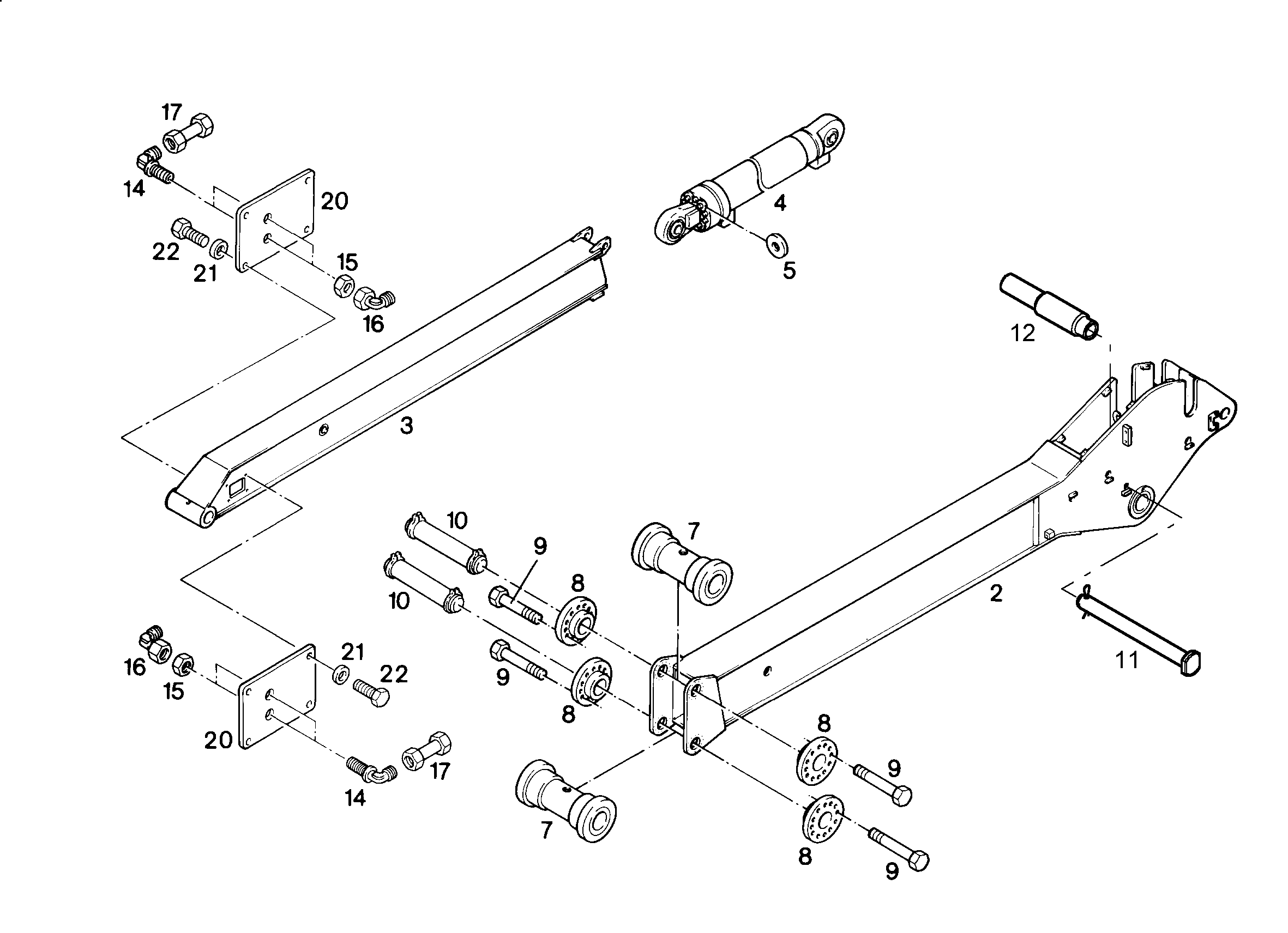 РУК. ВЫДВ. ВНУТРЕННЯЯ Ч. 9306304 LIEBHERR