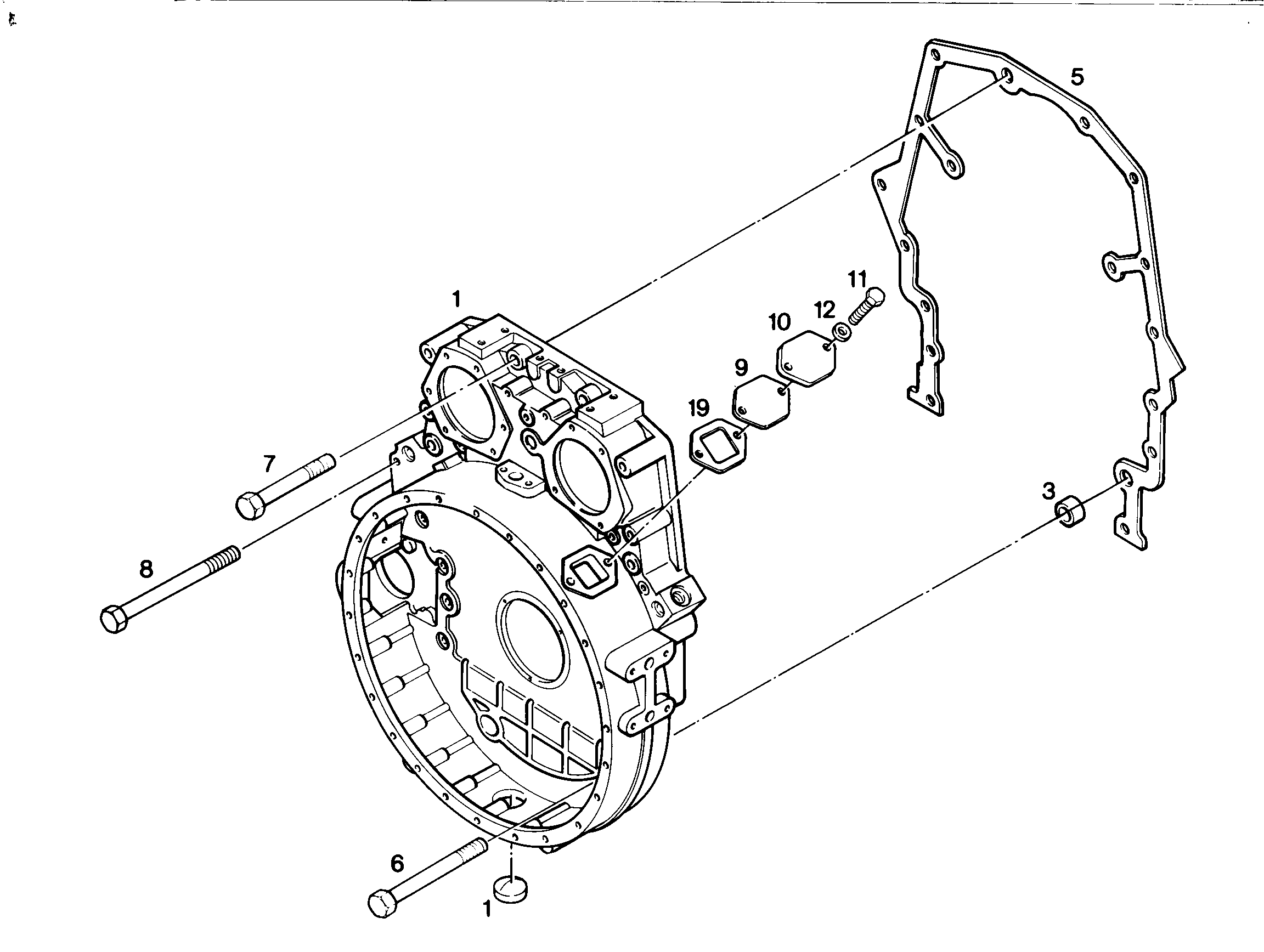 КАРТЕР МАХОВИКА МОНТИРОВАН SAE 1 9887372 LIEBHERR