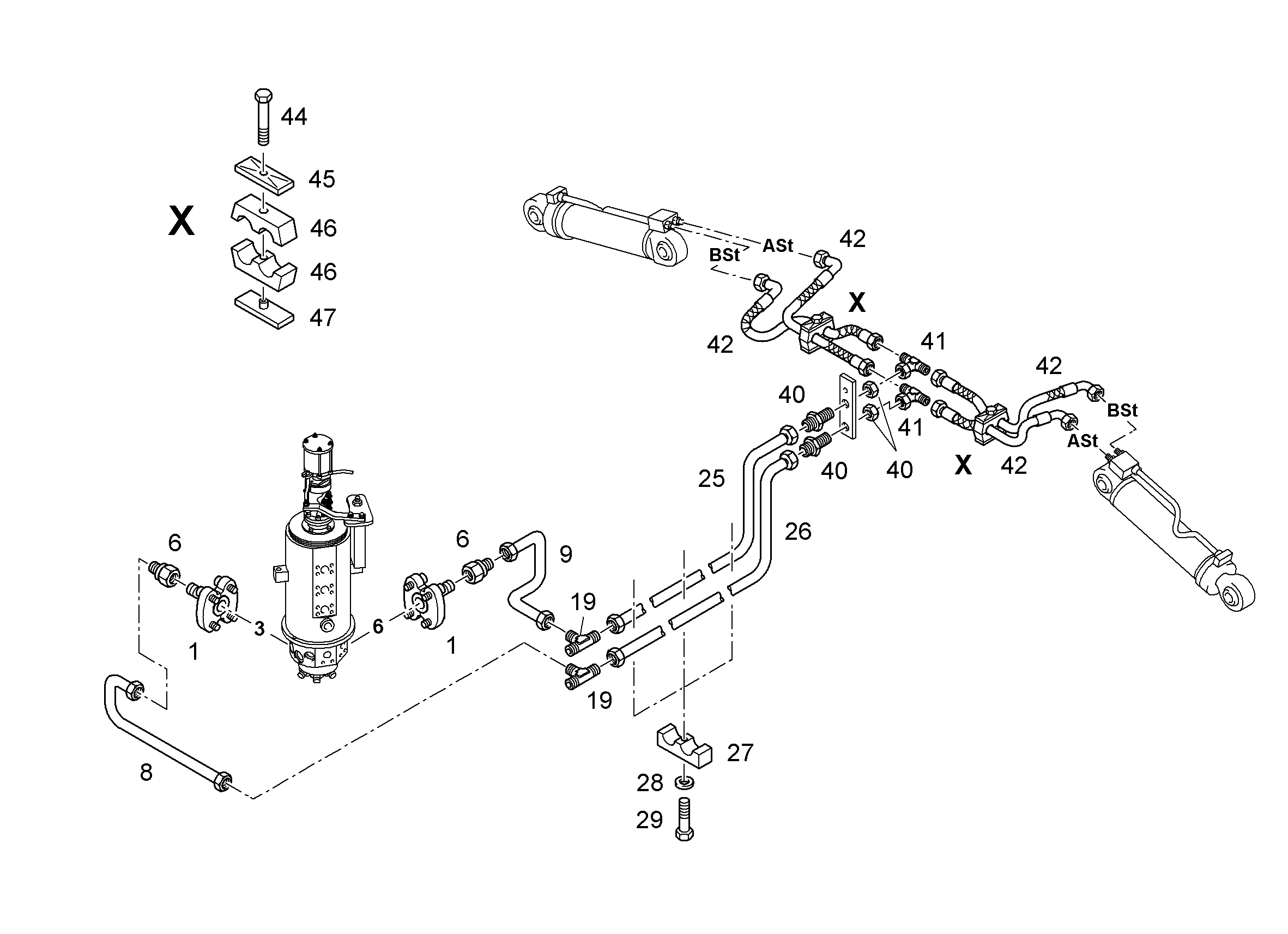 ФЛАНЦЕВОЕ СОЕДИНЕНИЕ GFS 64/30 1 7410620 LIEBHERR