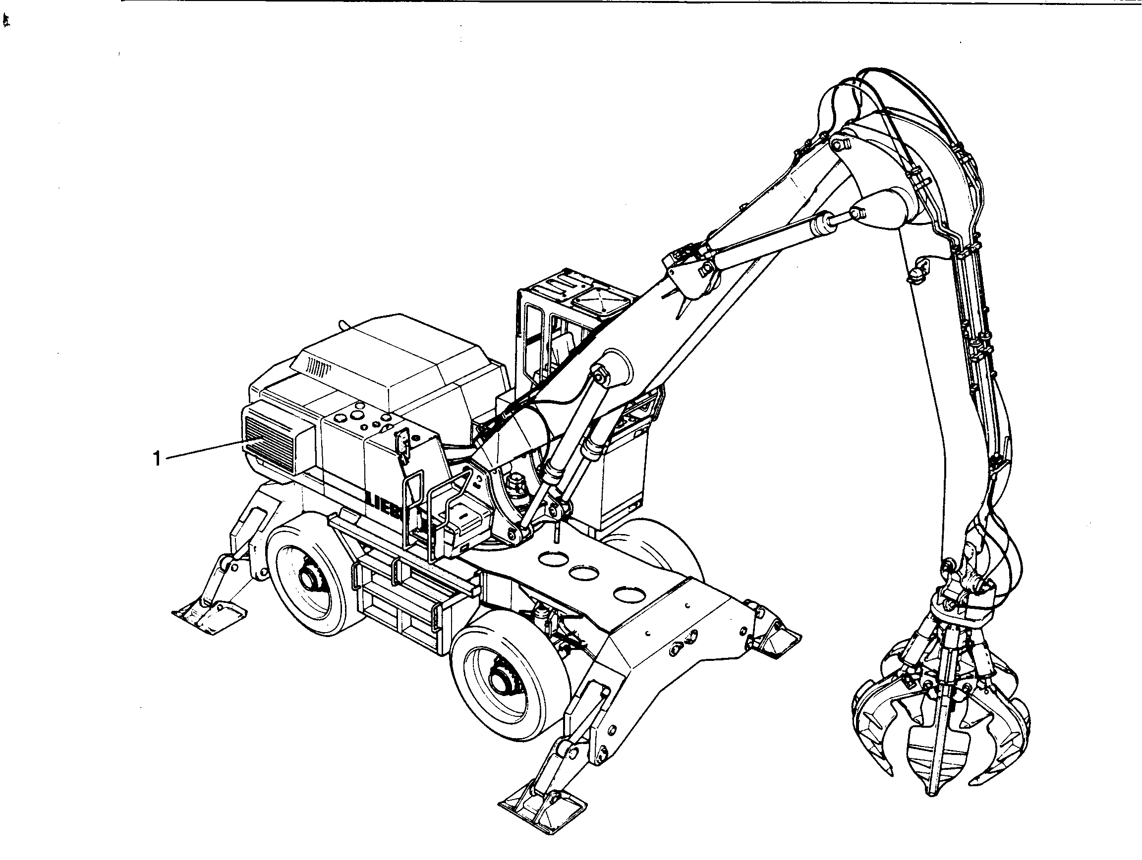 УСТАНОВКА ГЕНЕРАТОРА В ШАССИ 9396575 LIEBHERR