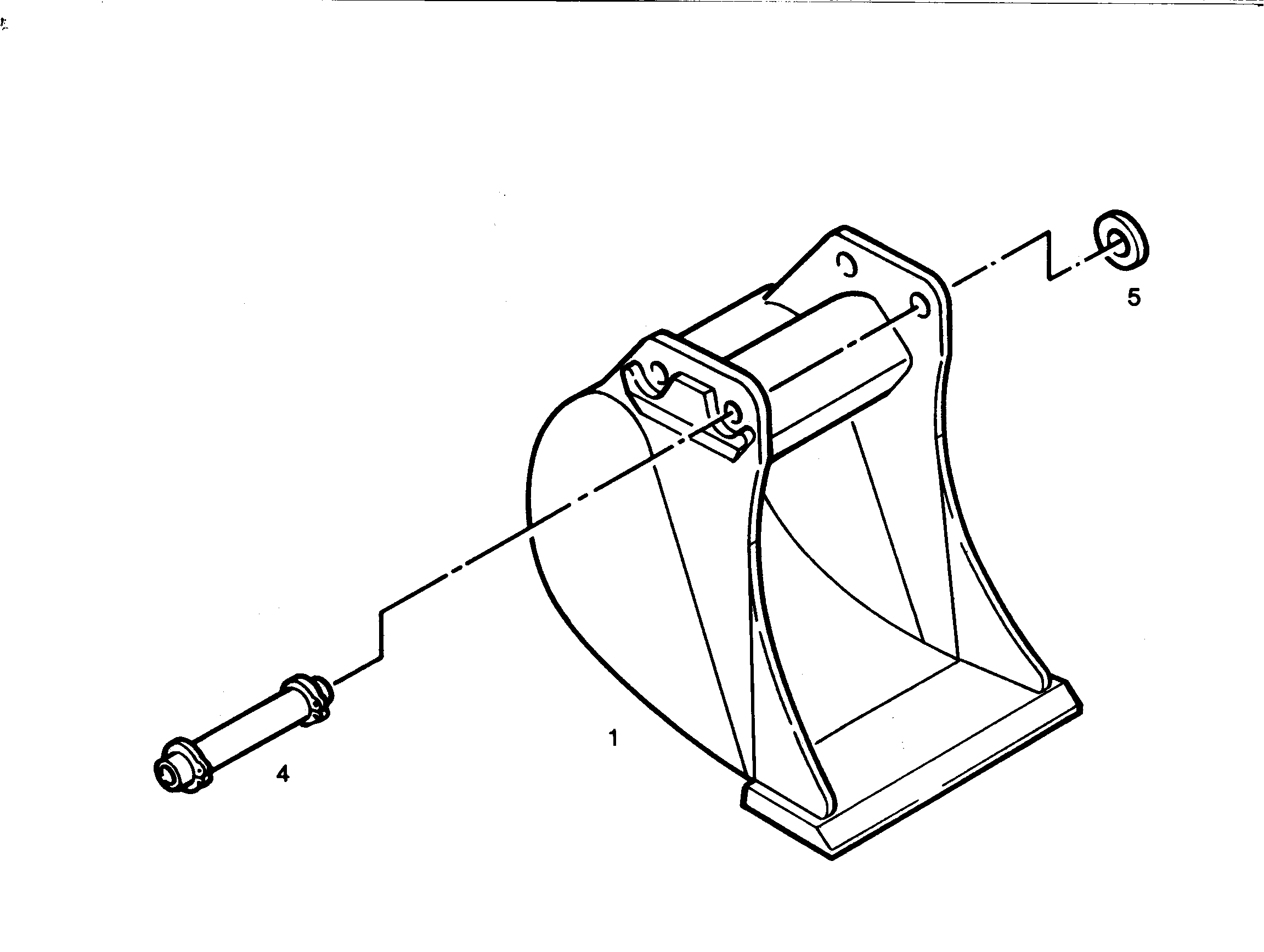ЛОПАТА ОБРАТНАЯ 430mm 0,2m³ 9308991 LIEBHERR