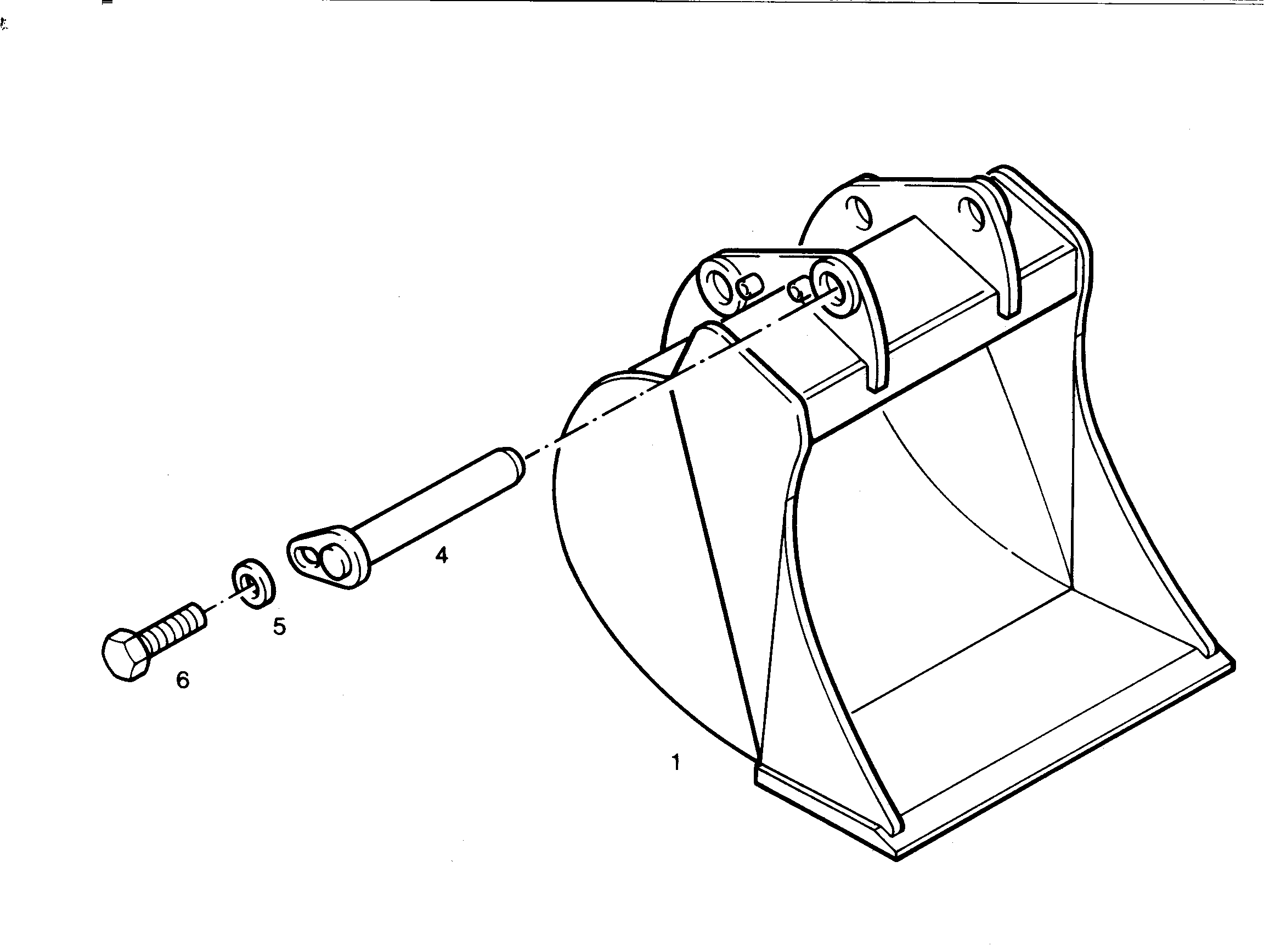 ЛОПАТА ОБРАТНАЯ 550mm 0,28m³ 9309053 LIEBHERR