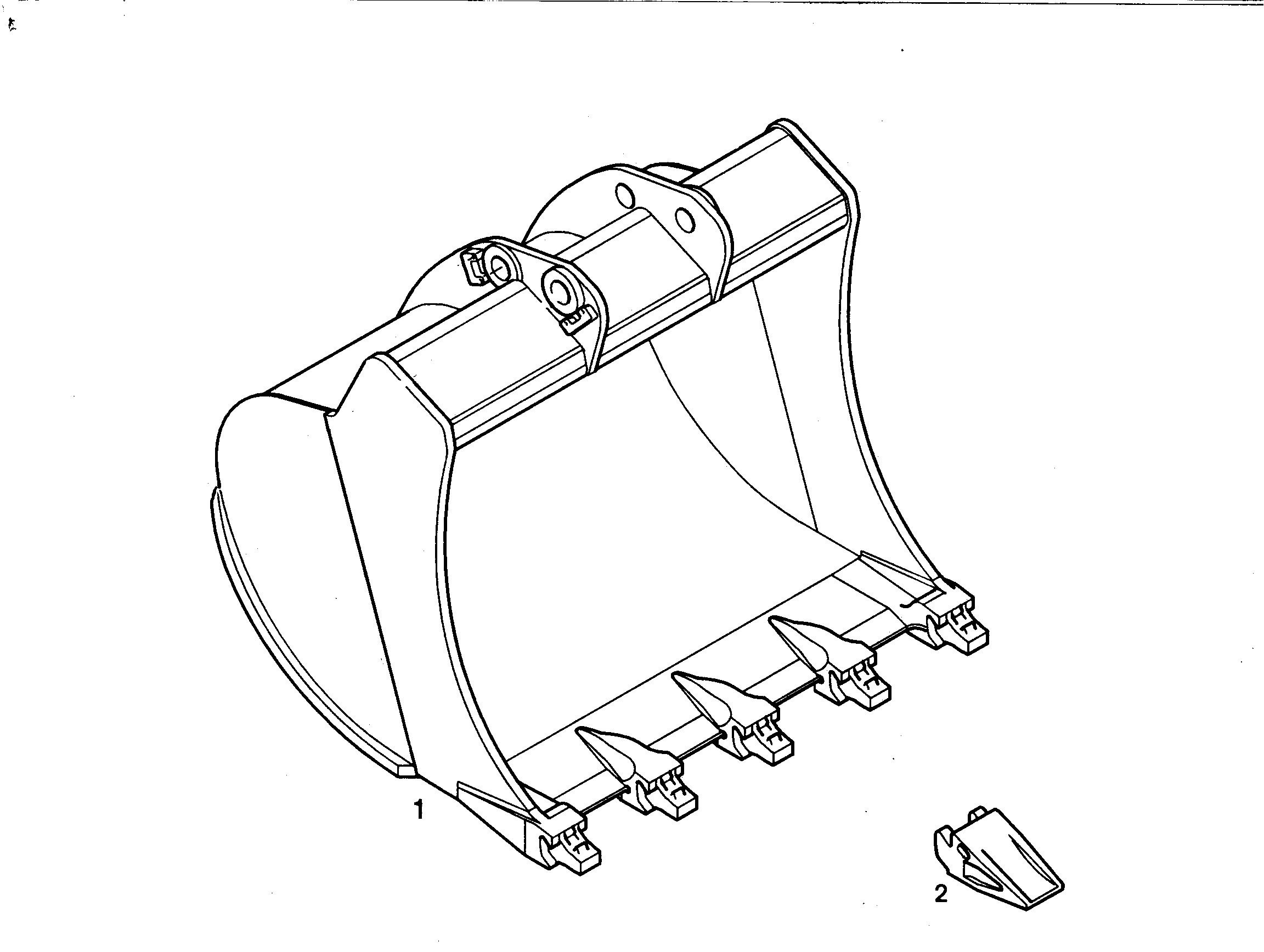 ЛОПАТА ОБРАТНАЯ 1400mm 1,3m³ 9367894 LIEBHERR