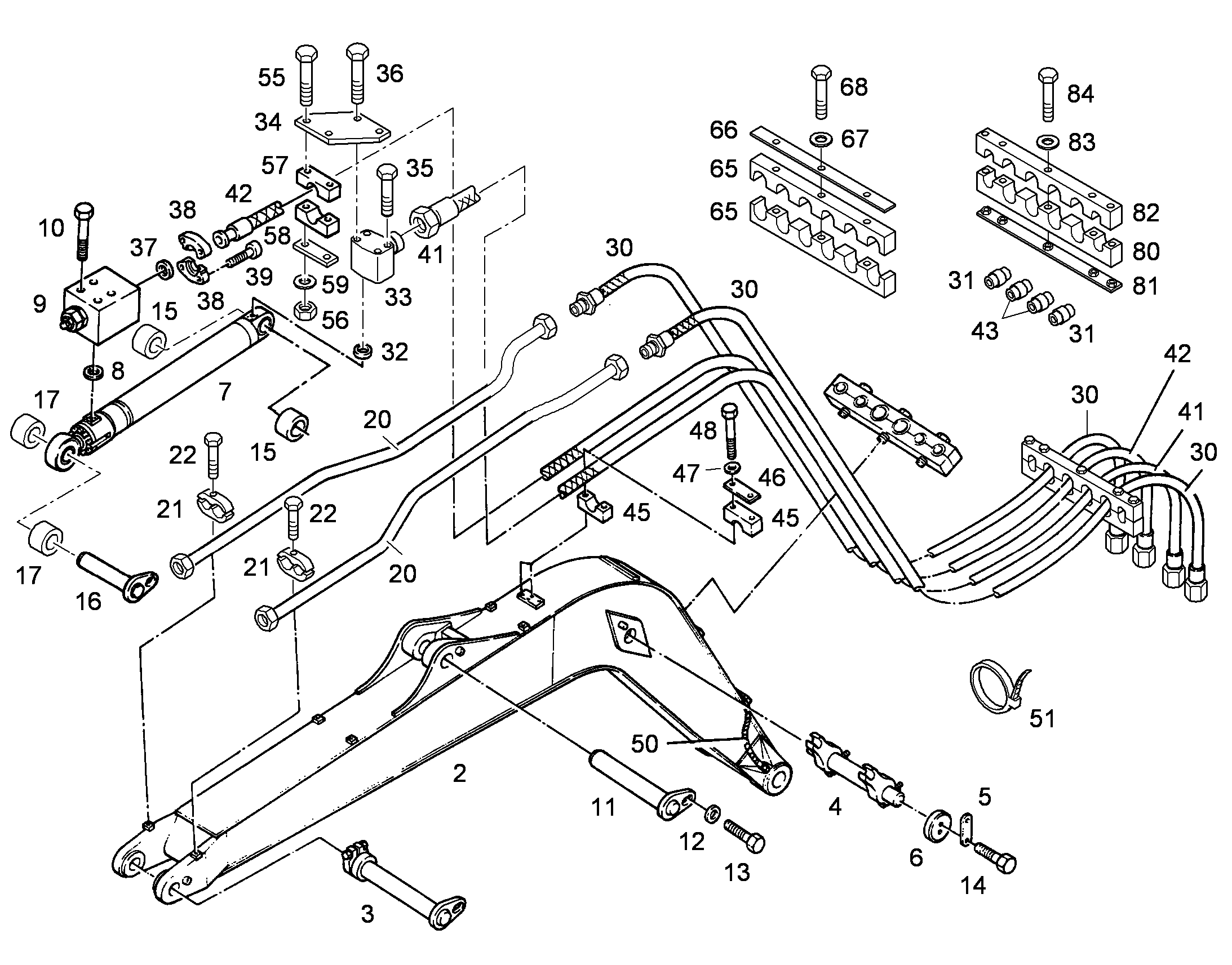 ШЛАНГ 20X4100 7022586 LIEBHERR