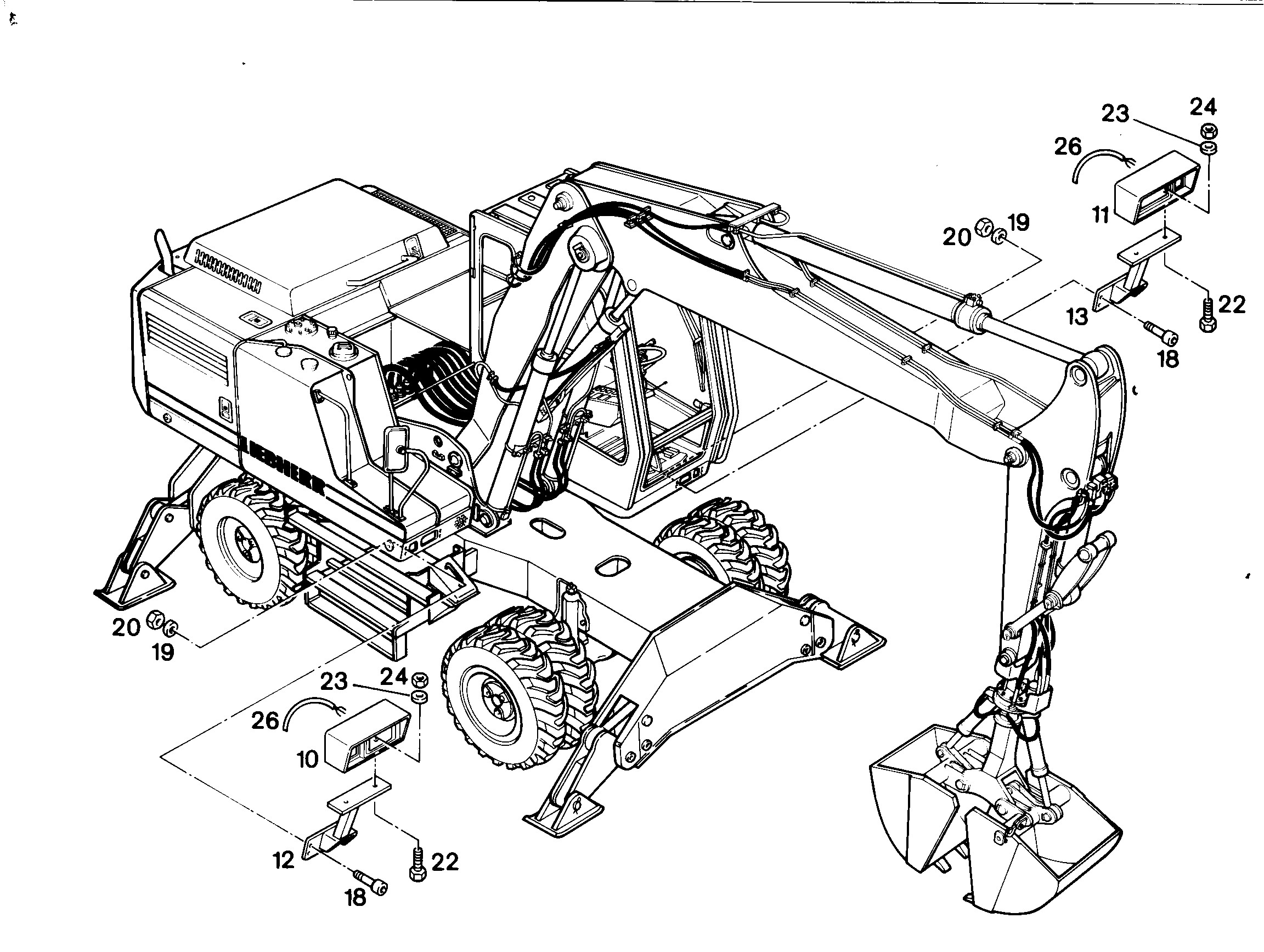 ФАРЫ - КОРПУС СПРАВА 9306986 LIEBHERR