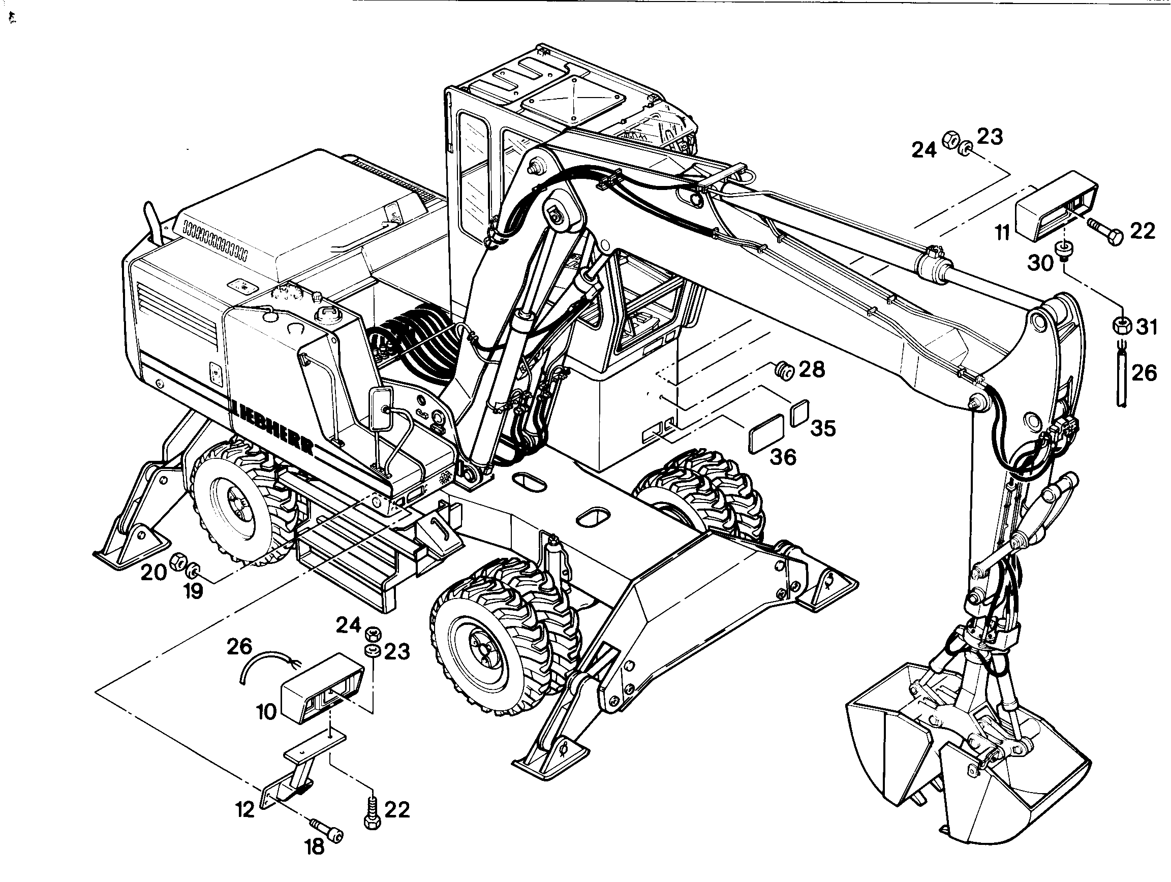 ШЕСТИГРАННАЯ ГАЙКА PG11 4002678 LIEBHERR
