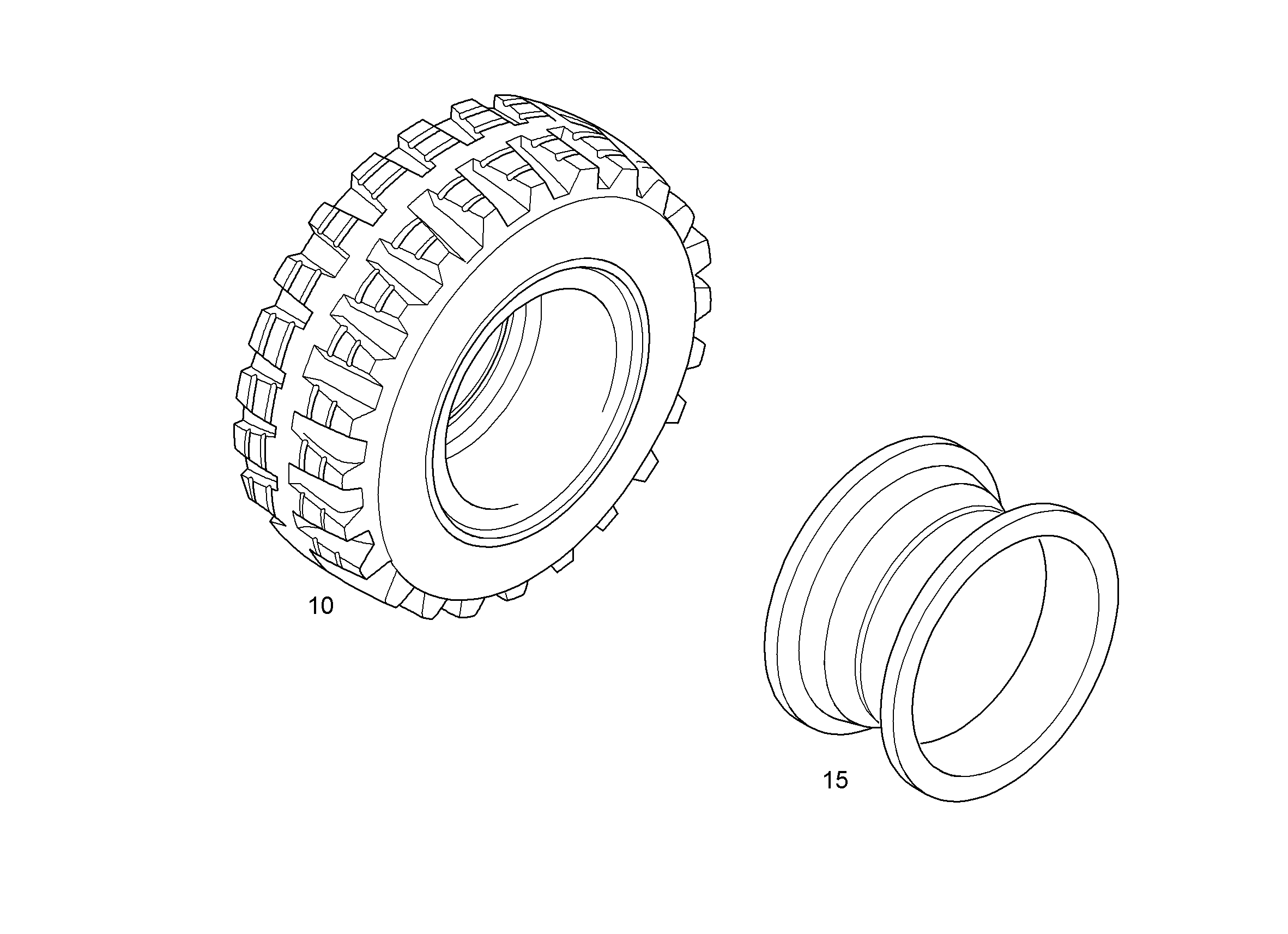 ШИНЫ МАССИВНЫЕ РЕЗИНОВЫЕ 10.00 - 20 5009282 LIEBHERR