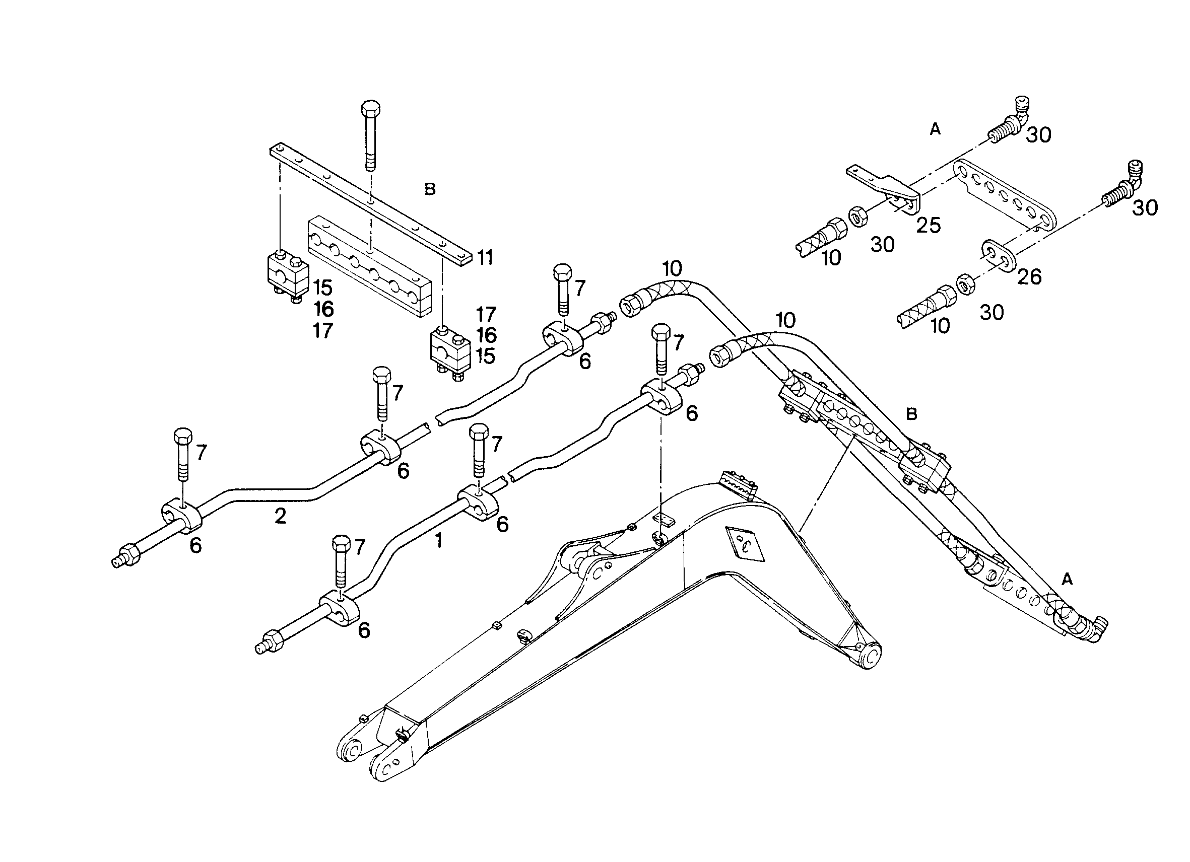 СКОБА ДЛЯ КРЕПЛЕНИЯ ШЛАНГА 32 9190251 LIEBHERR