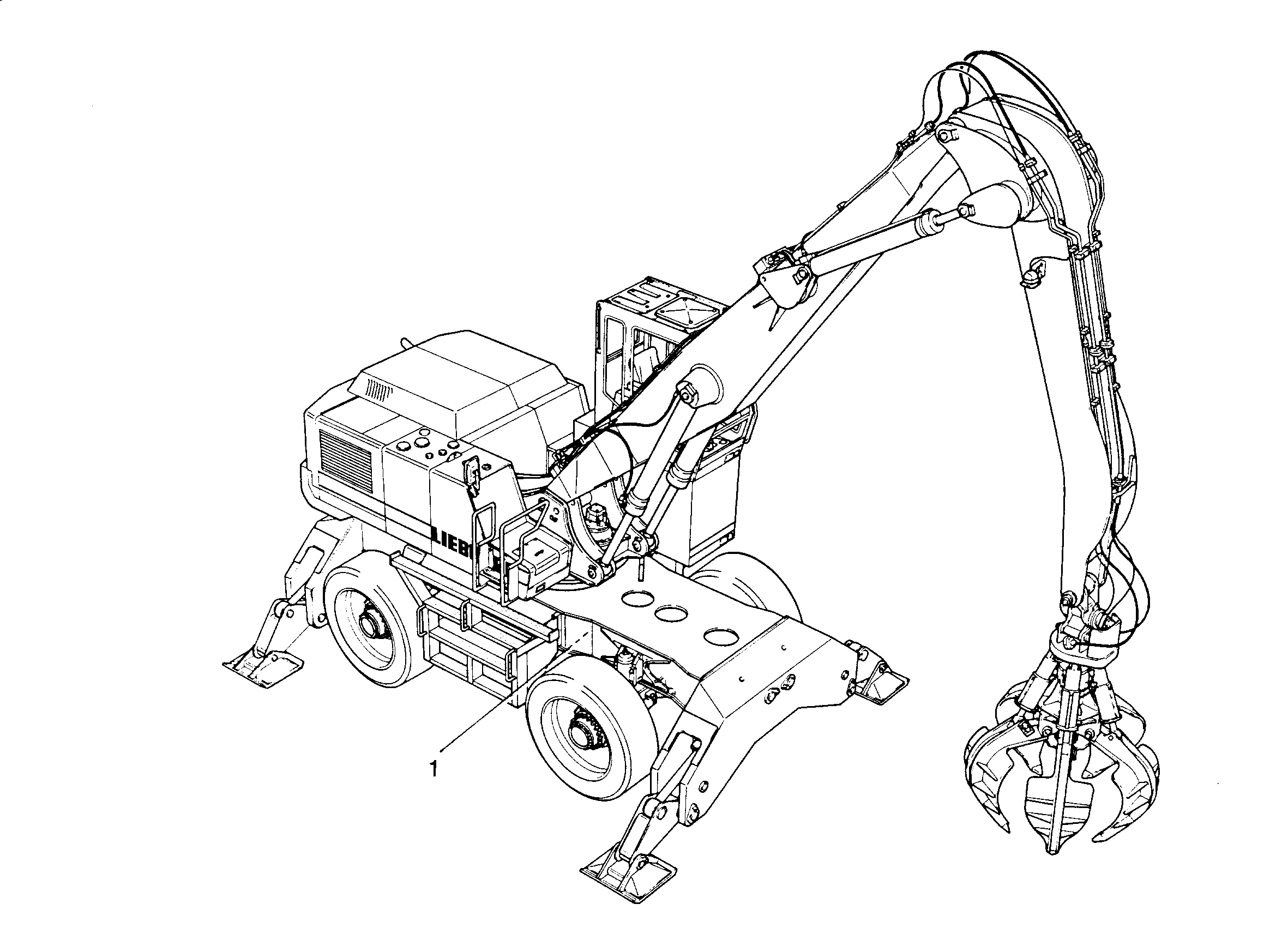 РАЗДЕЛЬНОЕ УПРАВЛ. 4ТОЧКИ ОП. 9907090 LIEBHERR