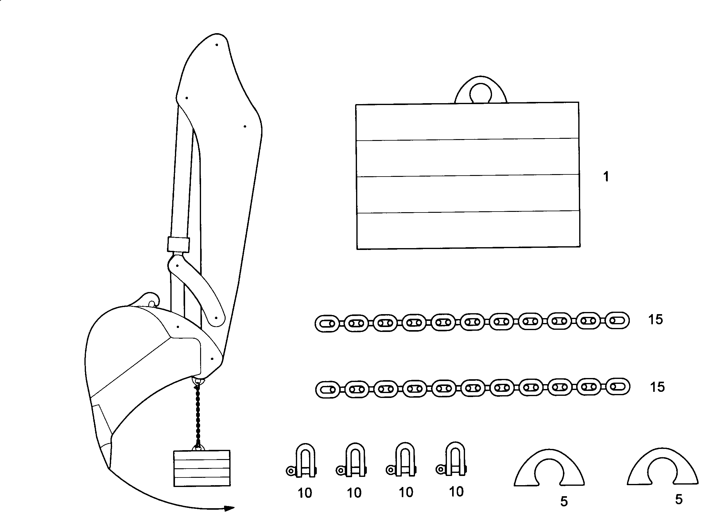 СКОБА 4002735 LIEBHERR