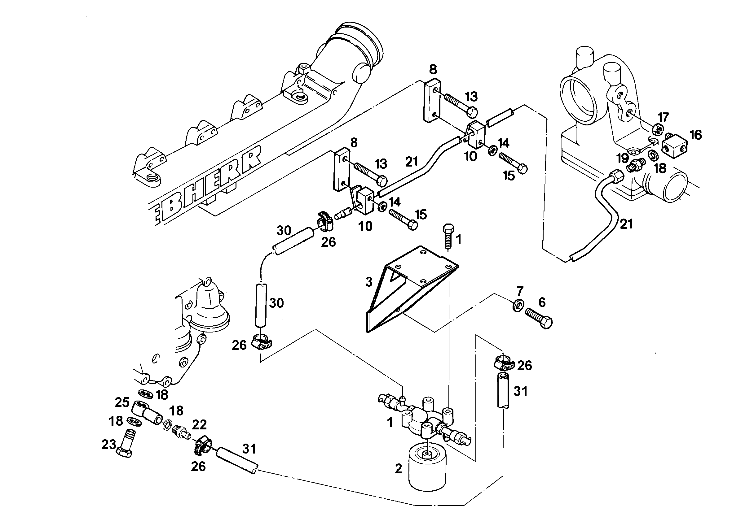 ДЕРЖАТЕЛЬ 9544994 LIEBHERR
