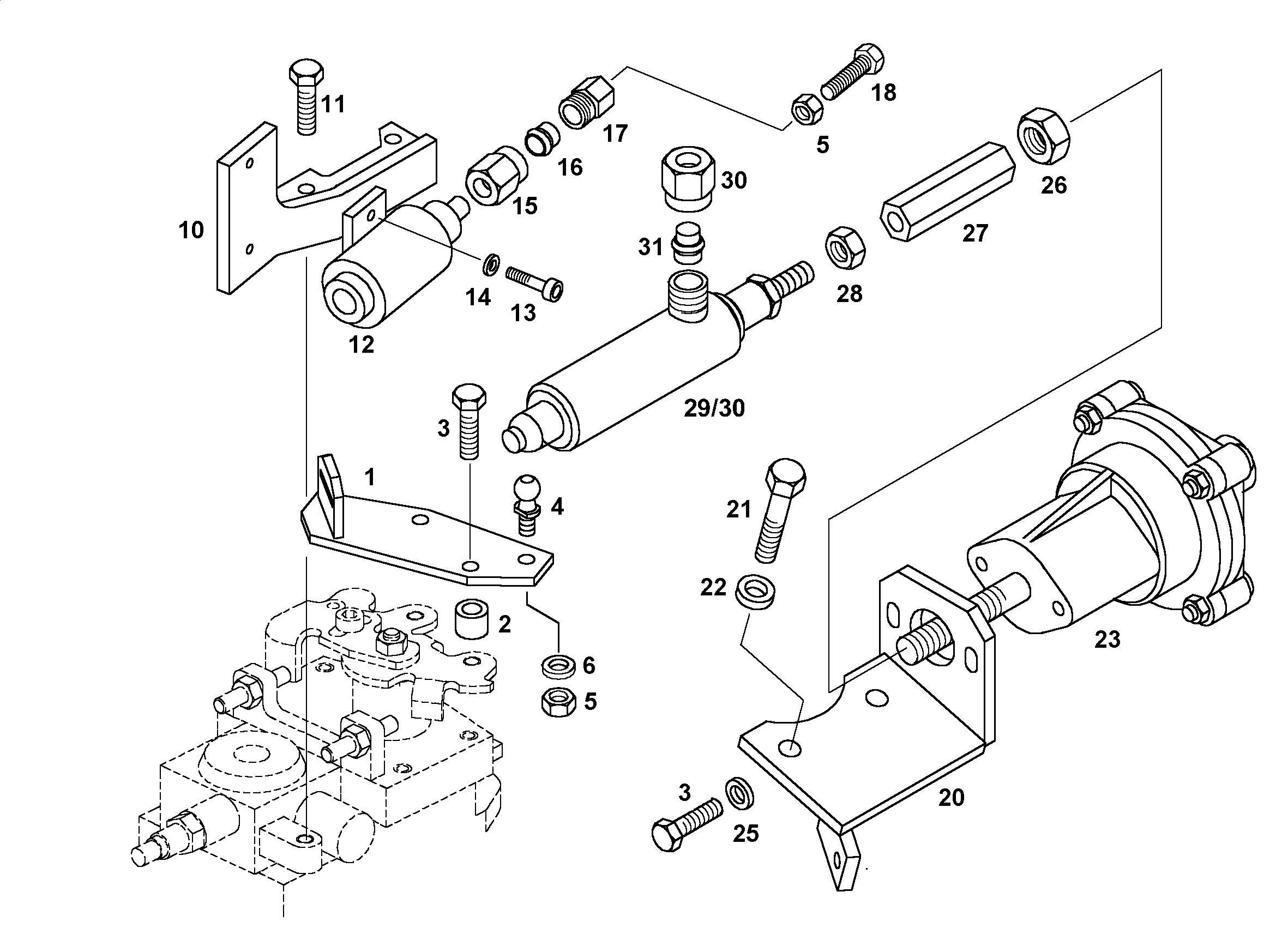 ГАЙКА НАКИДНАЯ DIN 3870 ALL8 4981174 LIEBHERR