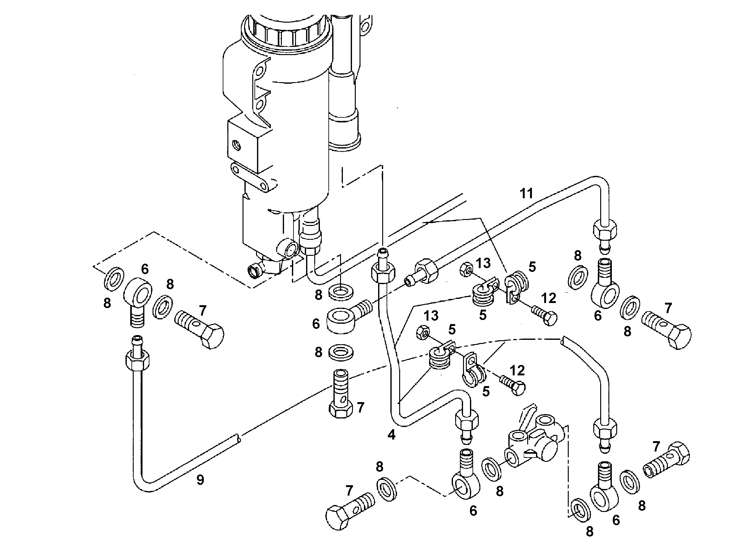 ШЕСТИГРАННАЯ ГАЙКА M6 10011629 LIEBHERR