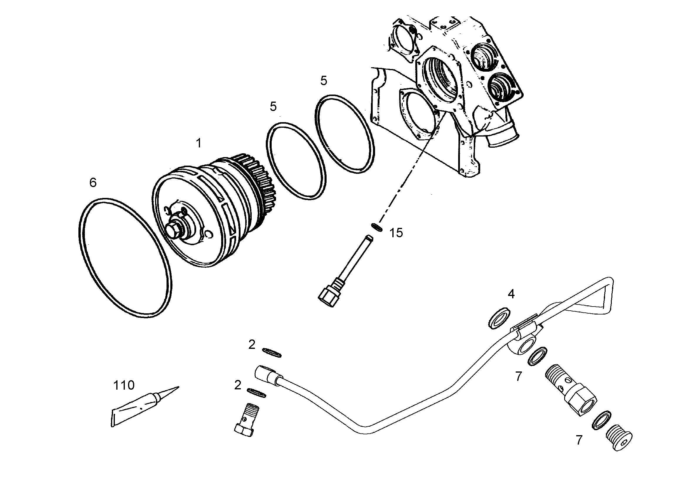 ВОДЯНАЯ ПОМПА В СБОРЕ 9074844 LIEBHERR