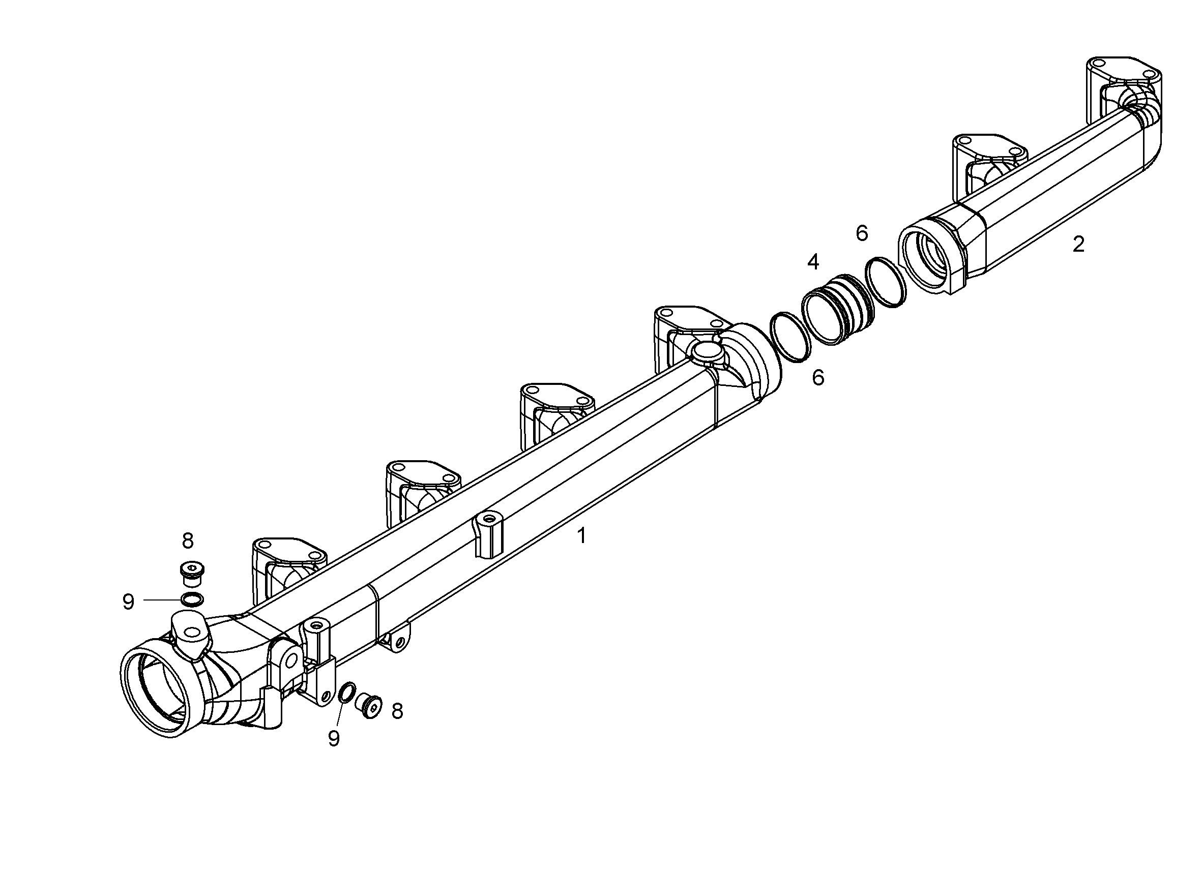 КОЛЛЕКТОР ВОДЯНОЙ 9078442 LIEBHERR