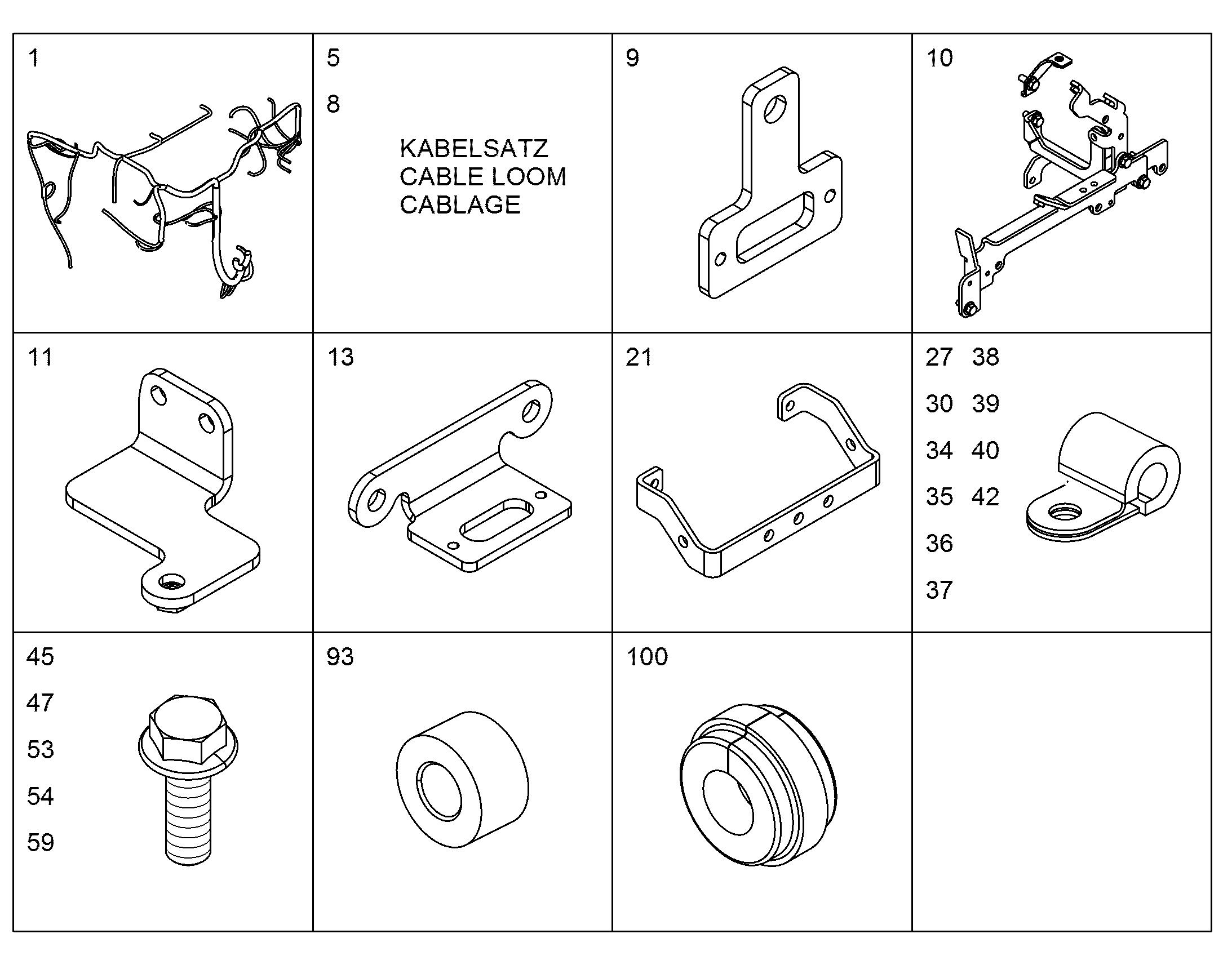 ДЕРЖАТЕЛЬ 10128827 LIEBHERR