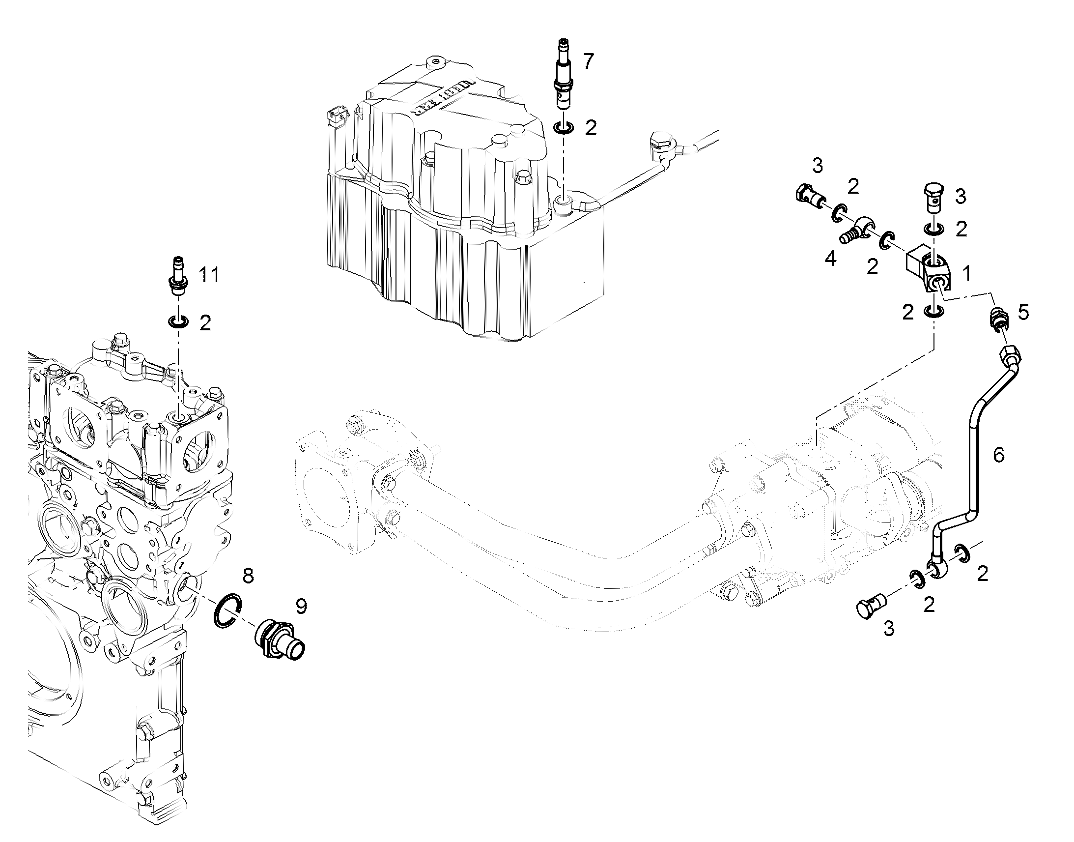 НИППЕЛЬ ШЛАНГОВЫЙ 11SMn30+C 10126491 LIEBHERR