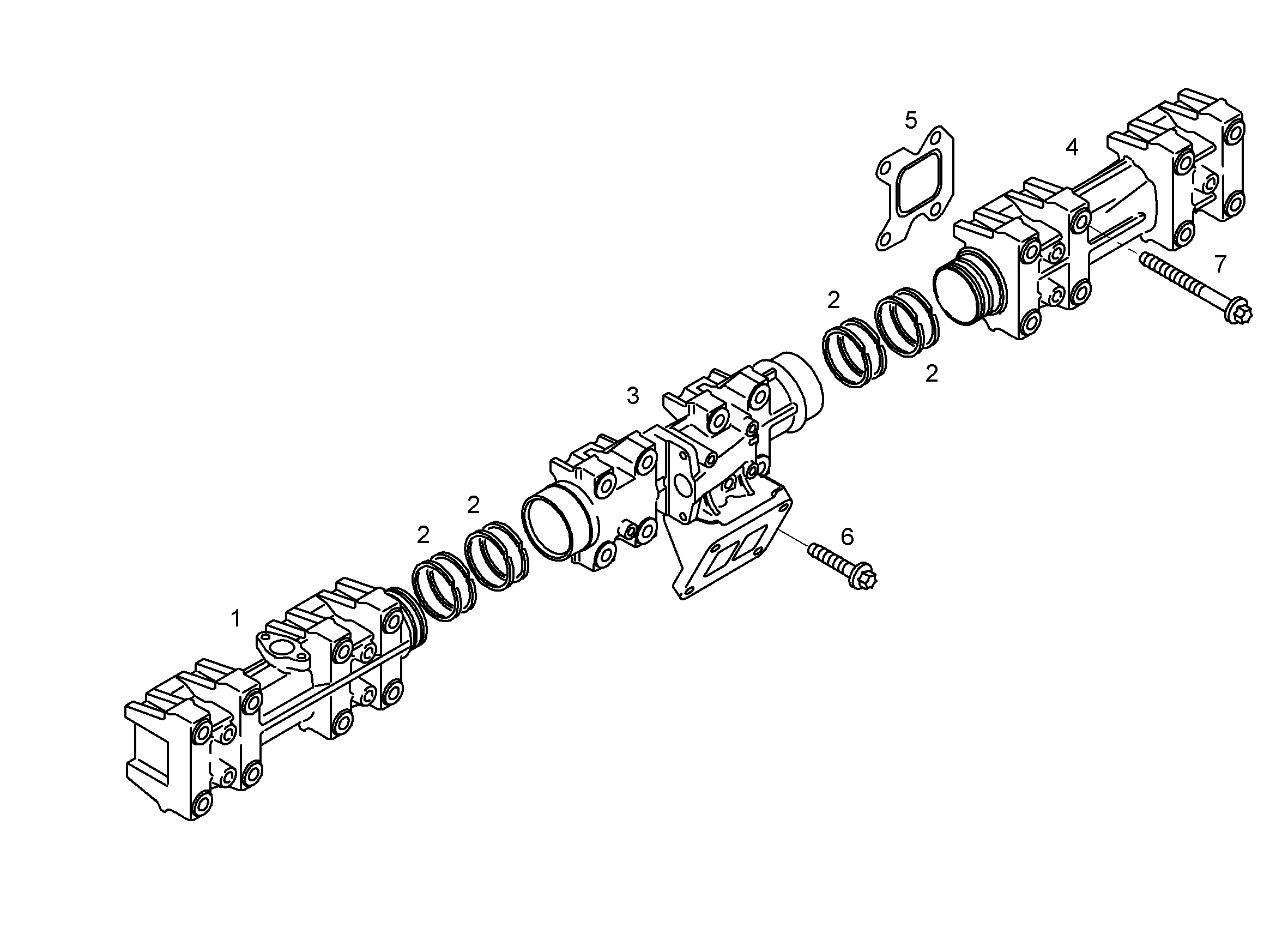 ТРУБА ВЫХЛОПНАЯ 10222716 LIEBHERR