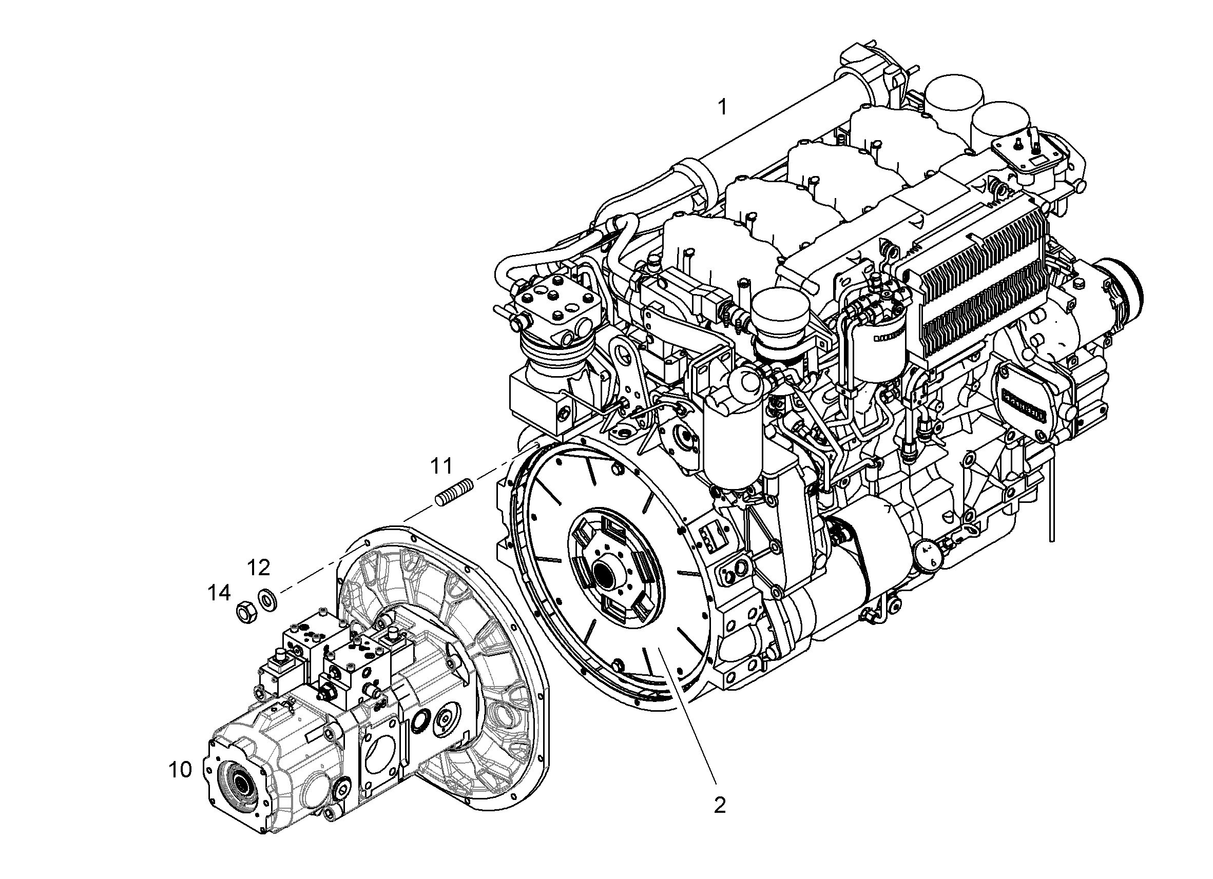 ДВИГАТЕЛЬ ДИЗЕЛЬНЫЙ D934 S A6 145 kW 10115841 LIEBHERR