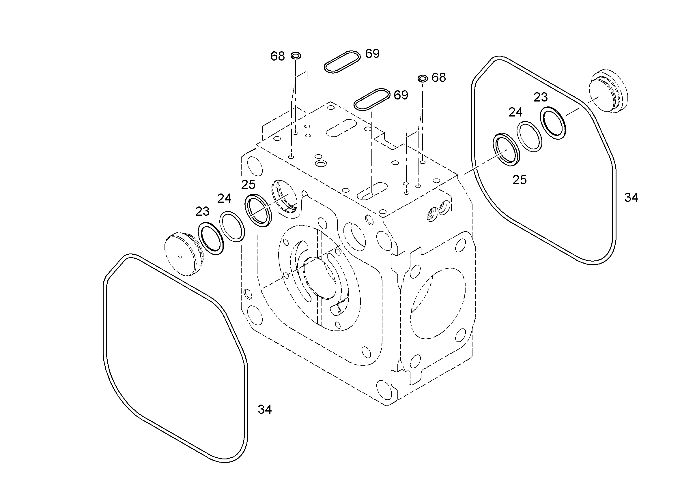 УПЛОТНИТЕЛЬНОЕ КОЛЬЦО ISO 3601-1 209,22X2,62 7381747 LIEBHERR