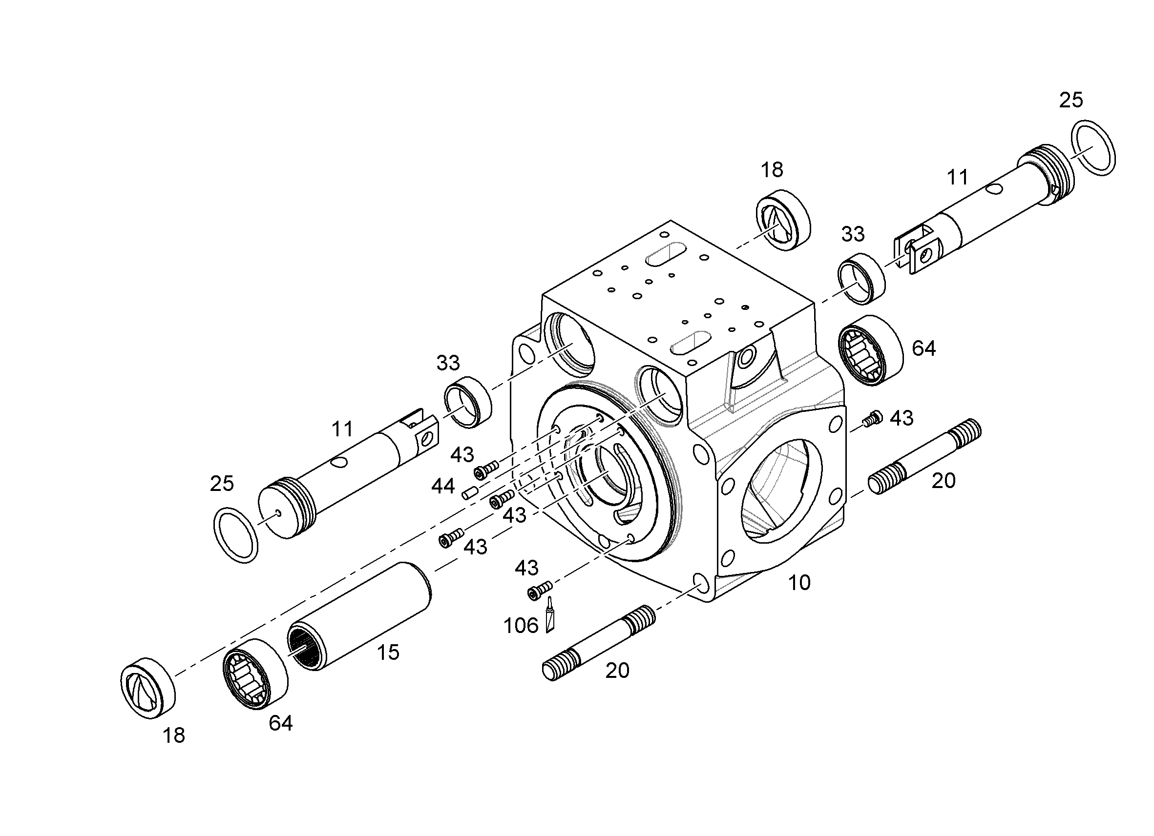 КОРПУС СОЕДИНИТЕЛЬНЫЙ NG 125-140 9889813 LIEBHERR