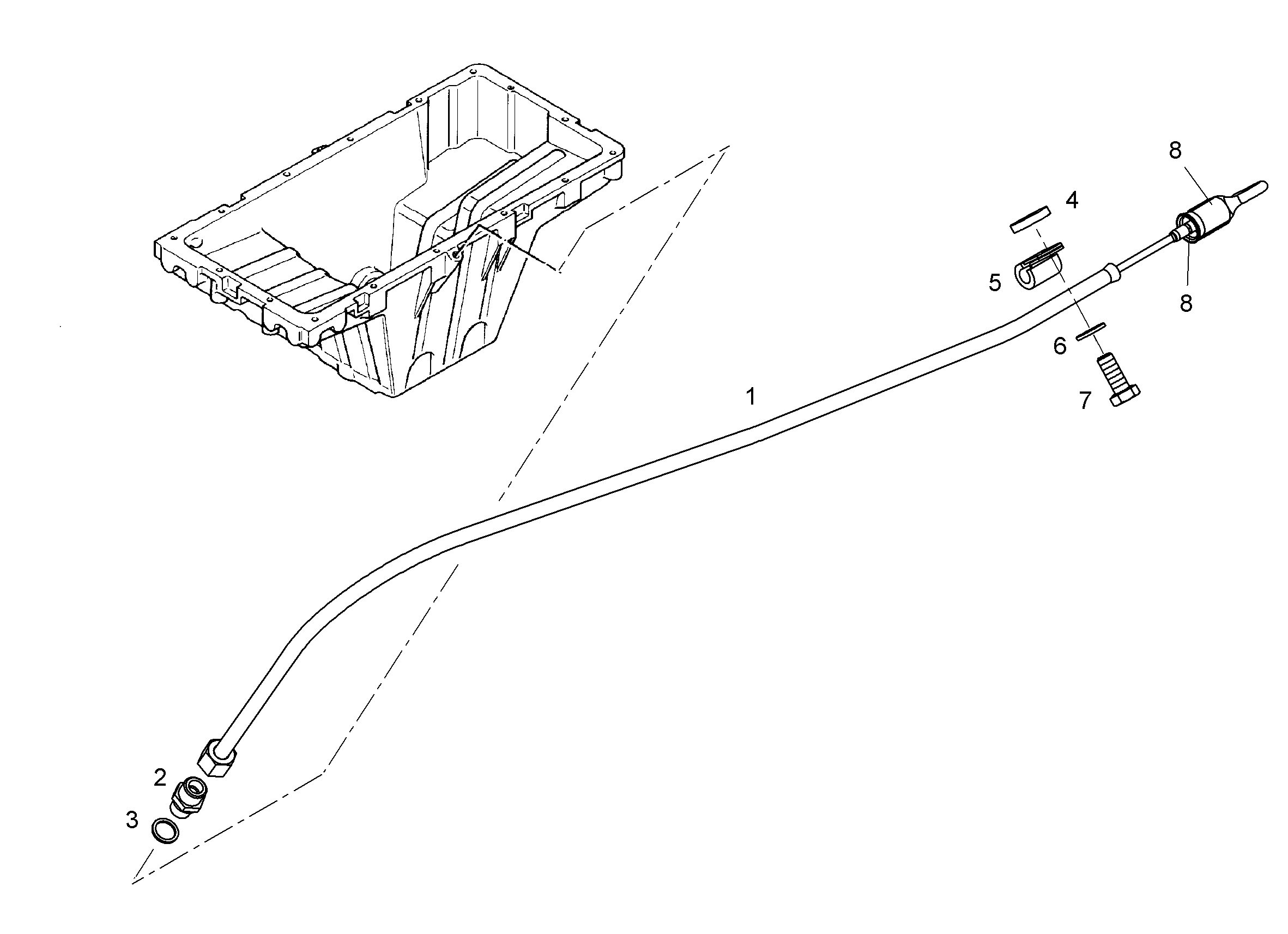 ЩУП ОПР.УР-НЯ МАСЛА С КОЛЬЦОМ 9079887 LIEBHERR