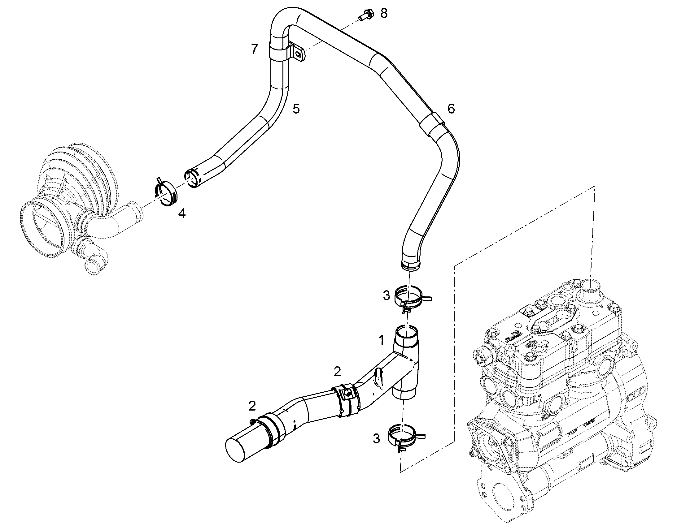 СКОБА ДЛЯ КРЕПЛЕНИЯ ТРУБЫ 11100463 LIEBHERR
