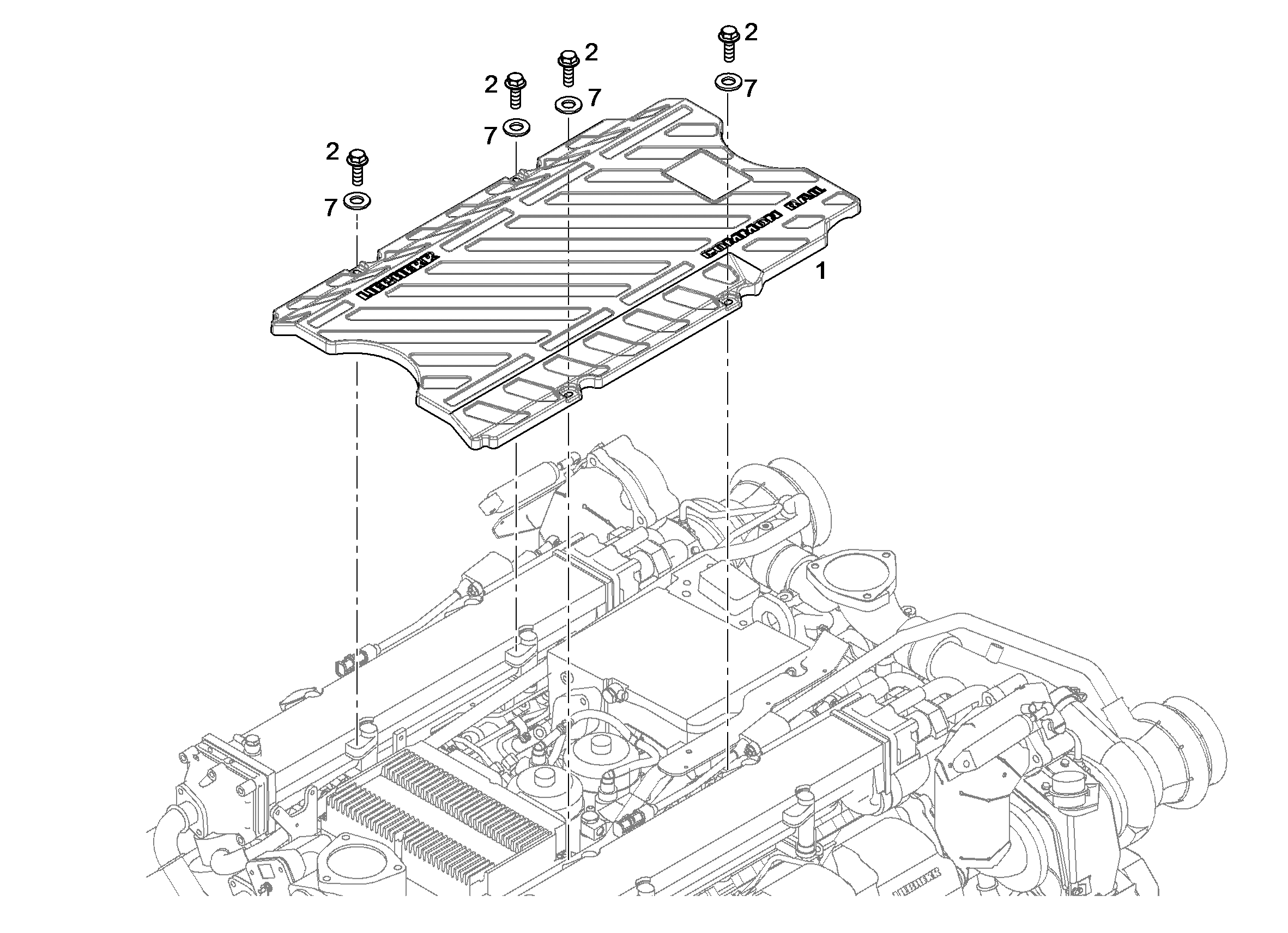ПЛАСТИНА ЗАЩИТНАЯ 10123492 LIEBHERR