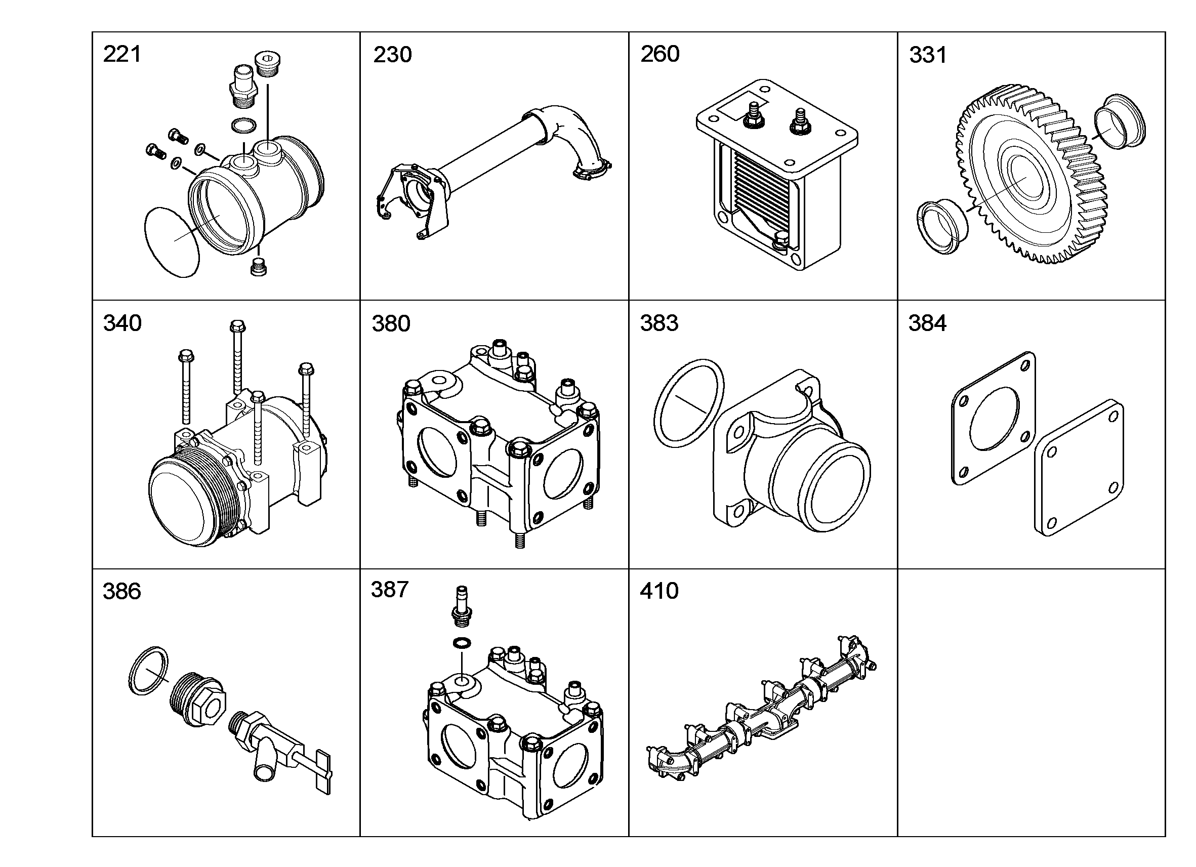 КОМПРЕССОР КОНДИЦ. С МОНТ.ДЕТ. 10116886 LIEBHERR