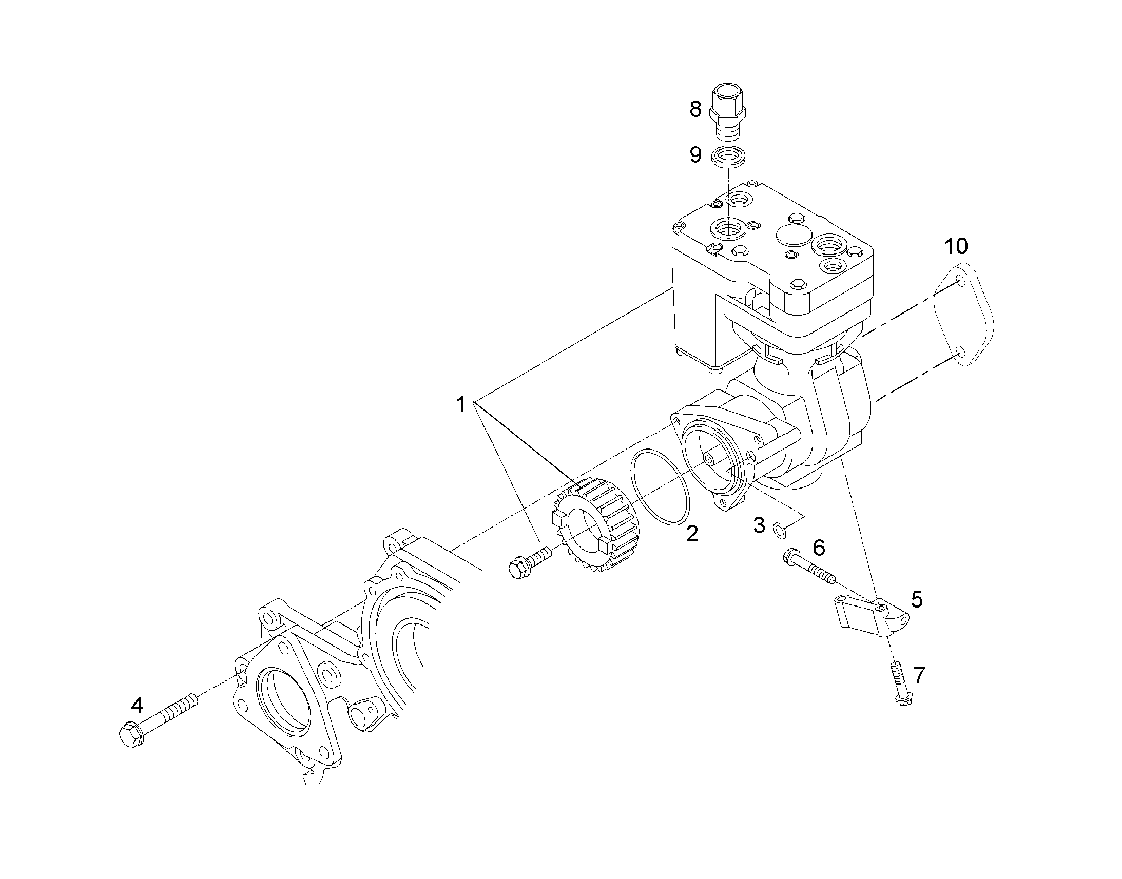 ВЕДУЩЕЕ КОЛЕСО LUFTPRESSER 10443346 LIEBHERR
