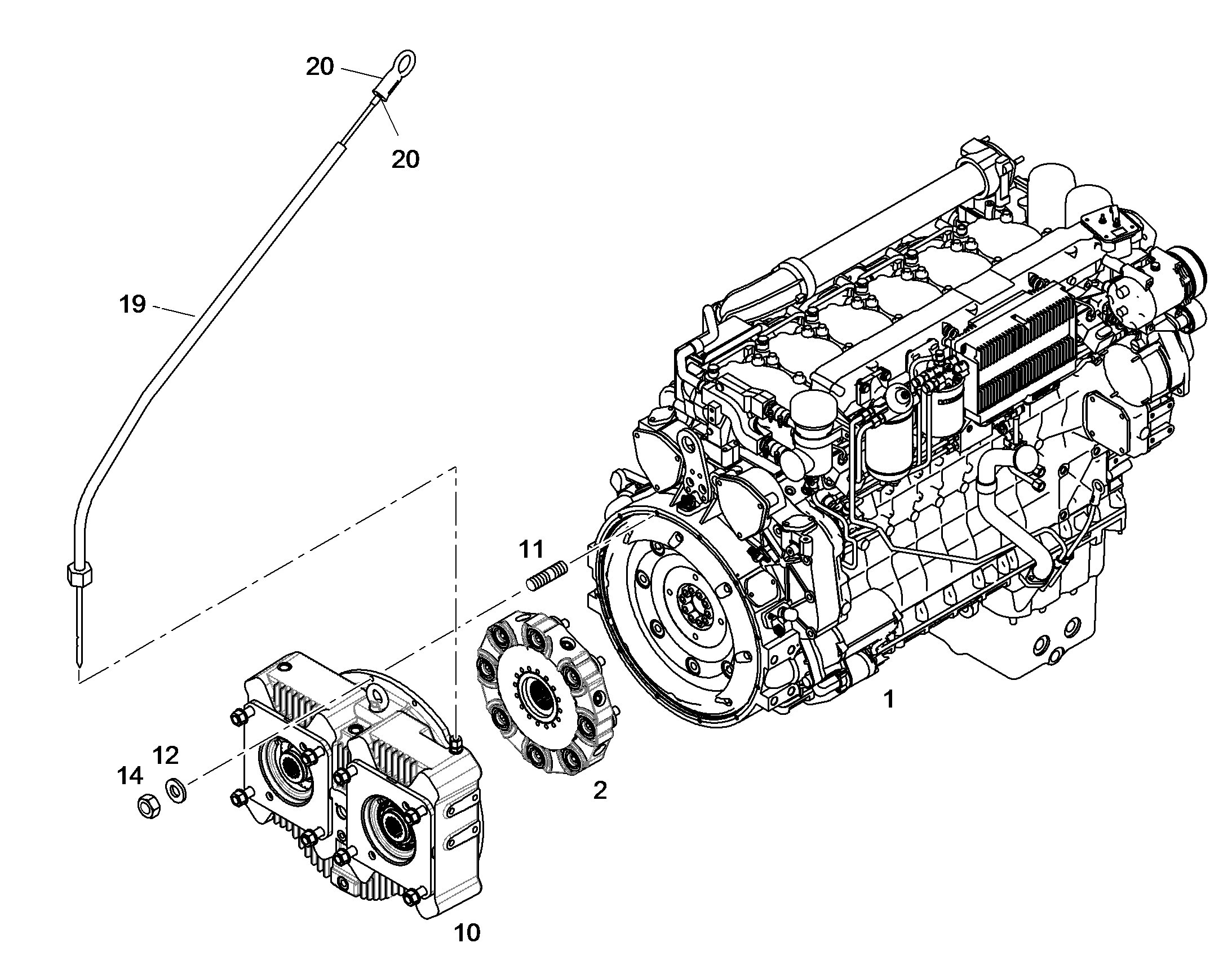 ДВИГАТЕЛЬ ДИЗЕЛЬНЫЙ D936 L A6 210 kW 10116826 LIEBHERR