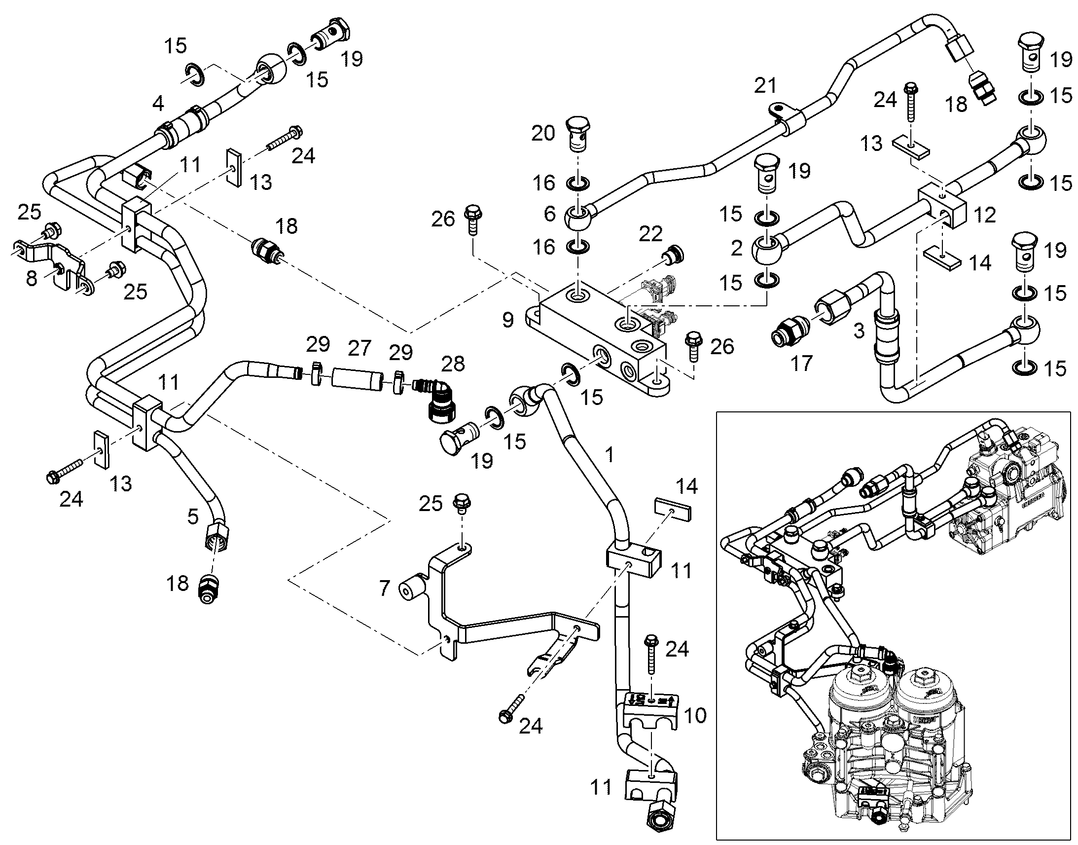 ТОПЛИВОПРОВОД 10146682 LIEBHERR