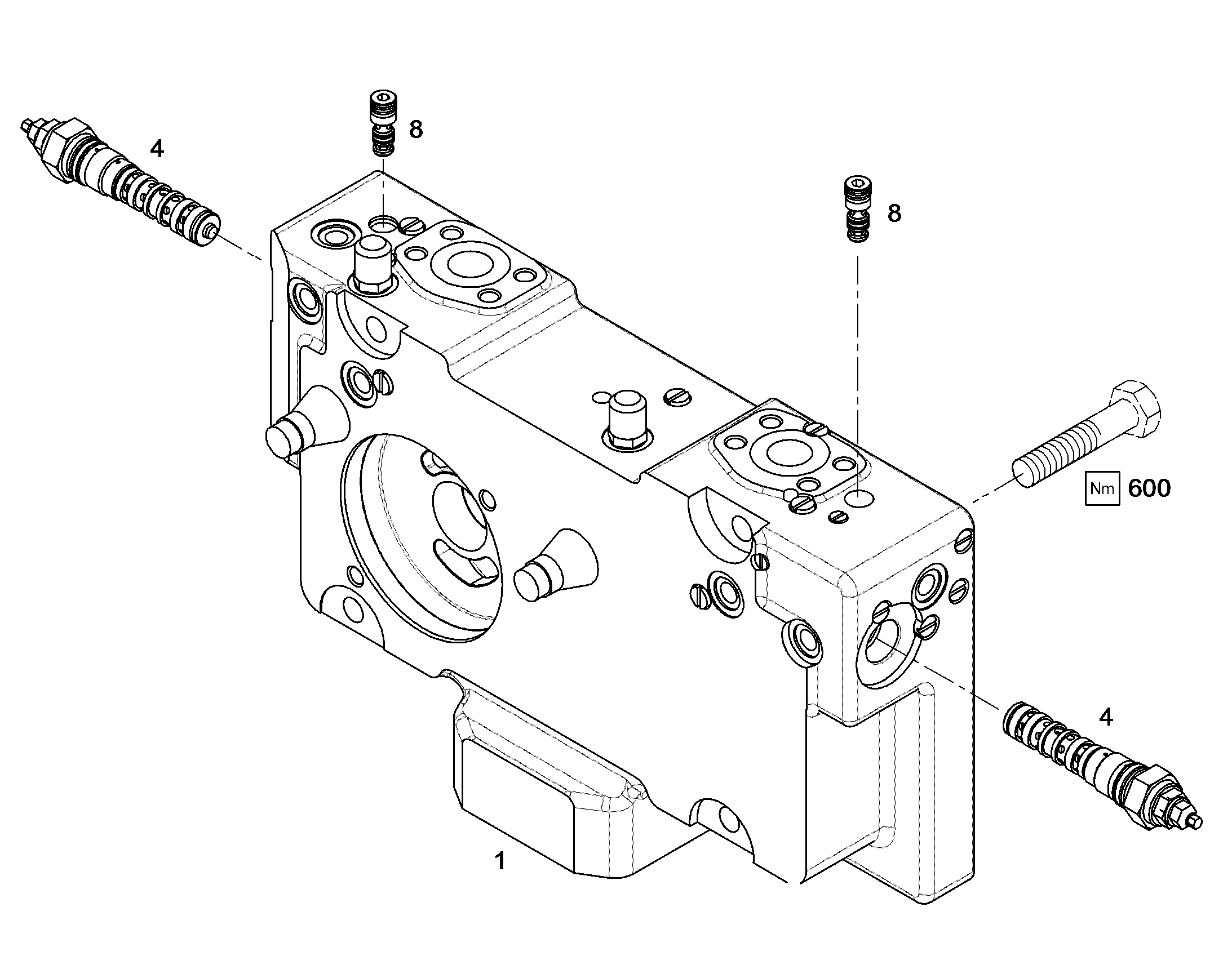 RK TERMINAL BOARD PRE-ASSEMBLY NG 090 (D) 10125059 LIEBHERR