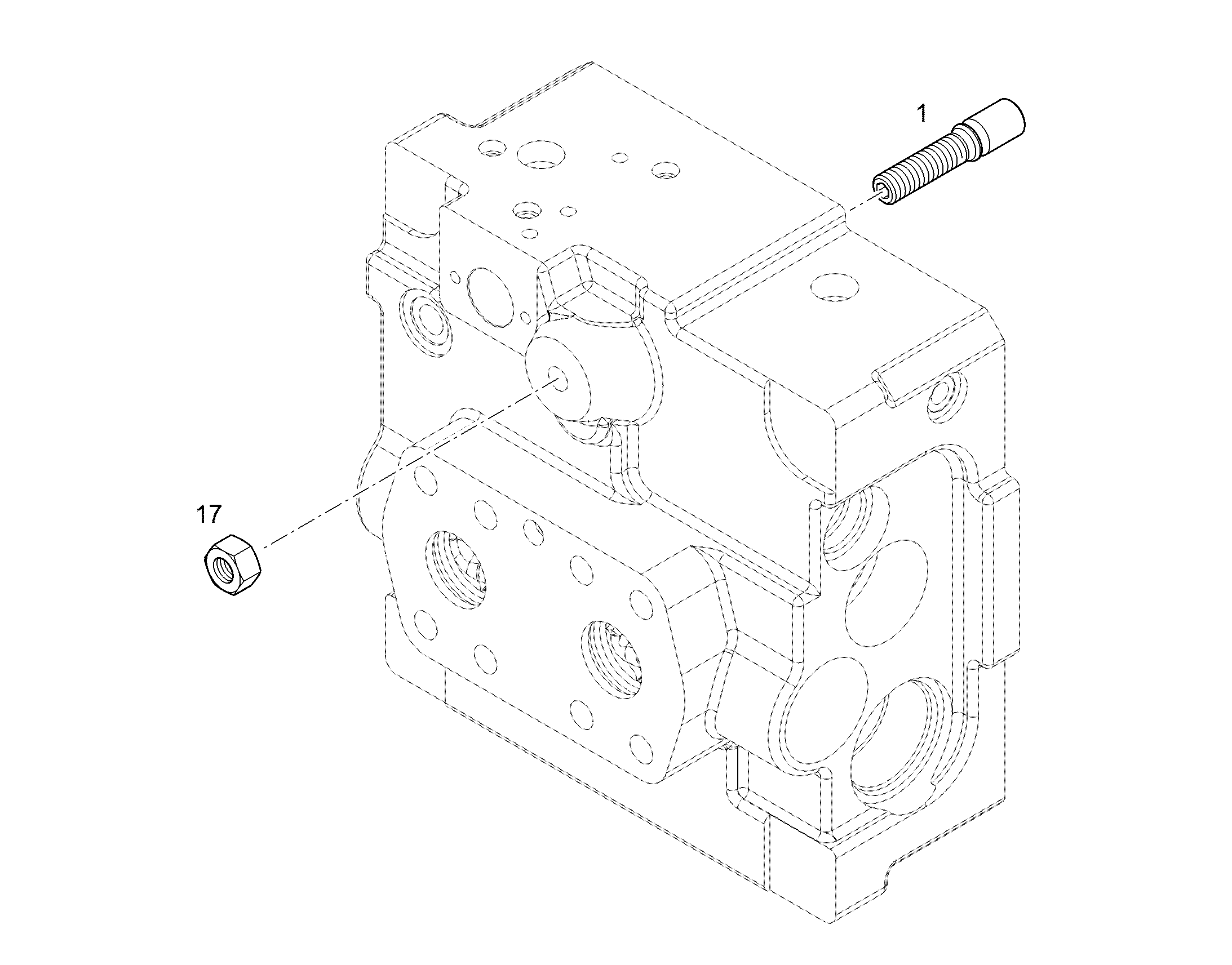 LIMIT STOP SCREW PRE-ASS. M12X47,8X8 12863638 LIEBHERR