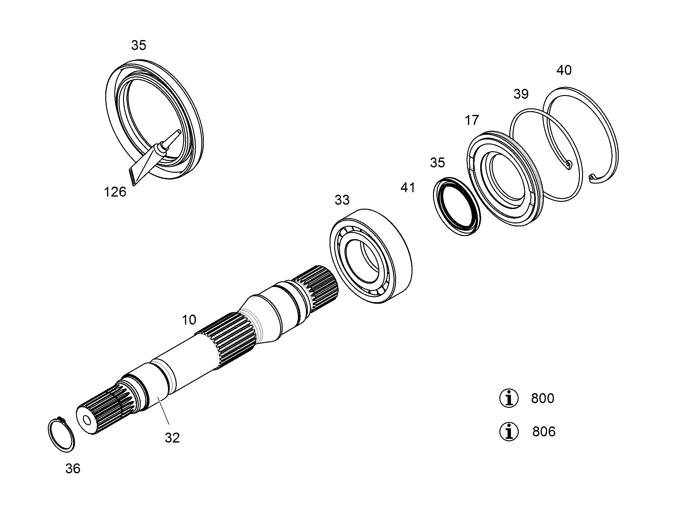 СТОПОРНОЕ КОЛЬЦО DIN 471 42 428003601 LIEBHERR