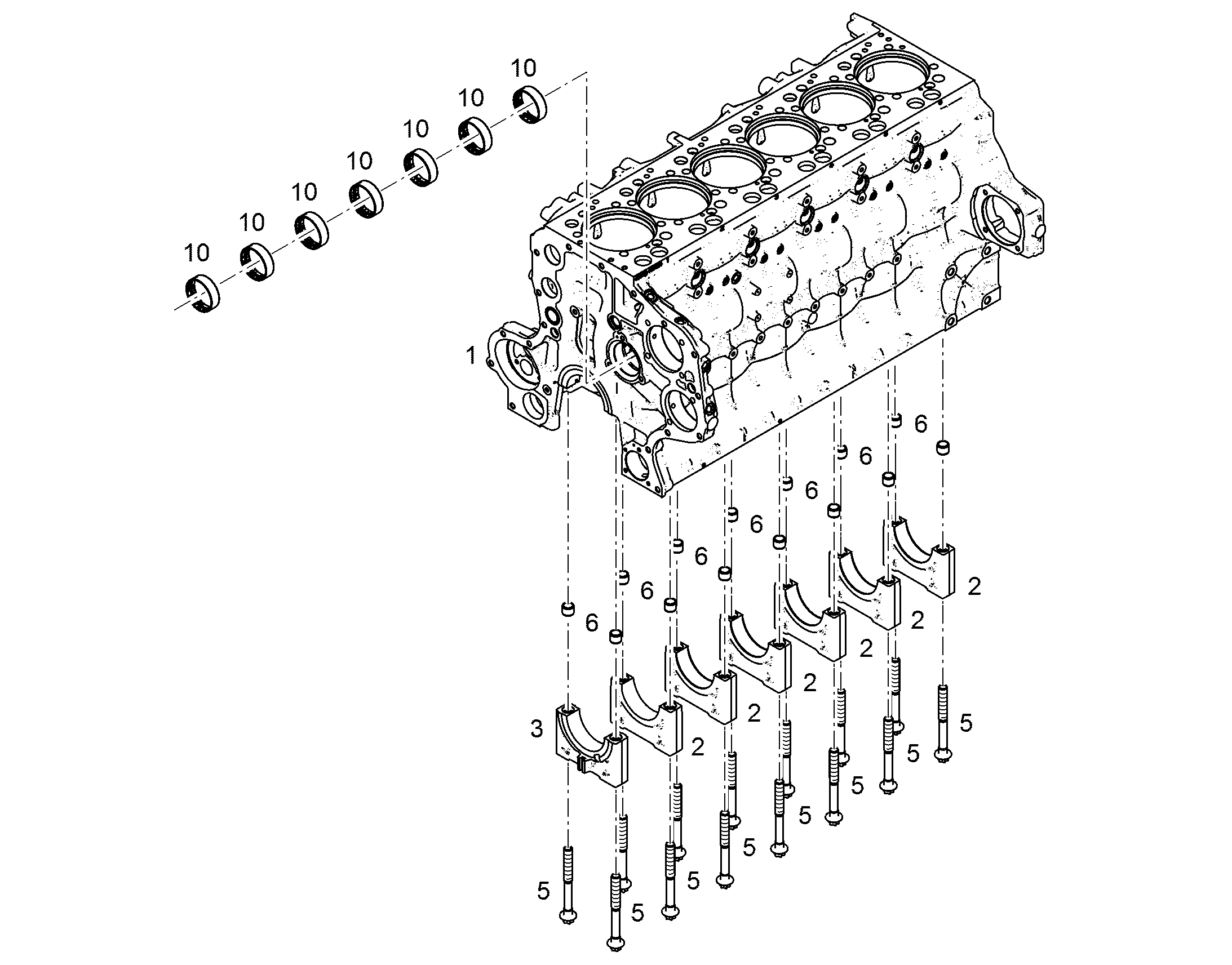 ВИНТ С ШЕСТИГРАННОЙ ГОЛОВКОЙ M18X2X170X80 32CrB4/10.9 ZNPH 10122896 LIEBHERR