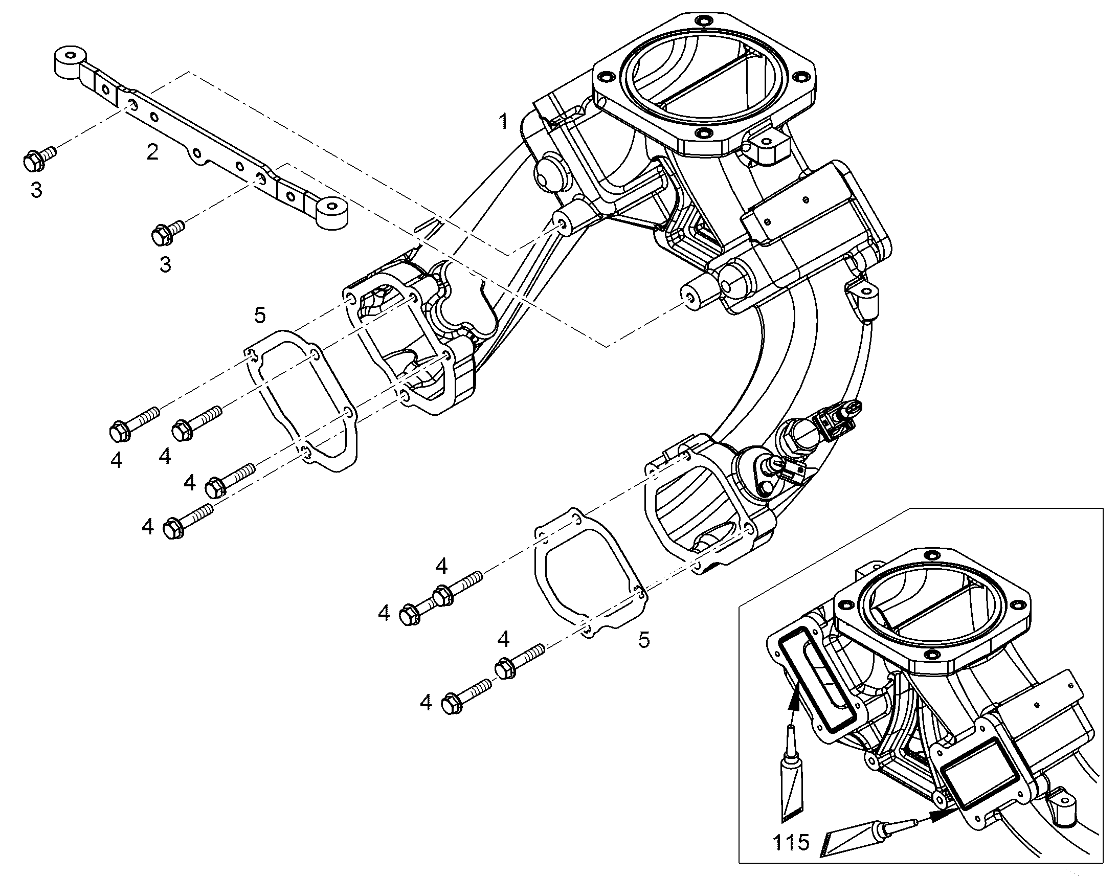 ЛИНИЯ СОЕД. МОНТИРОВАНА 11348222 LIEBHERR