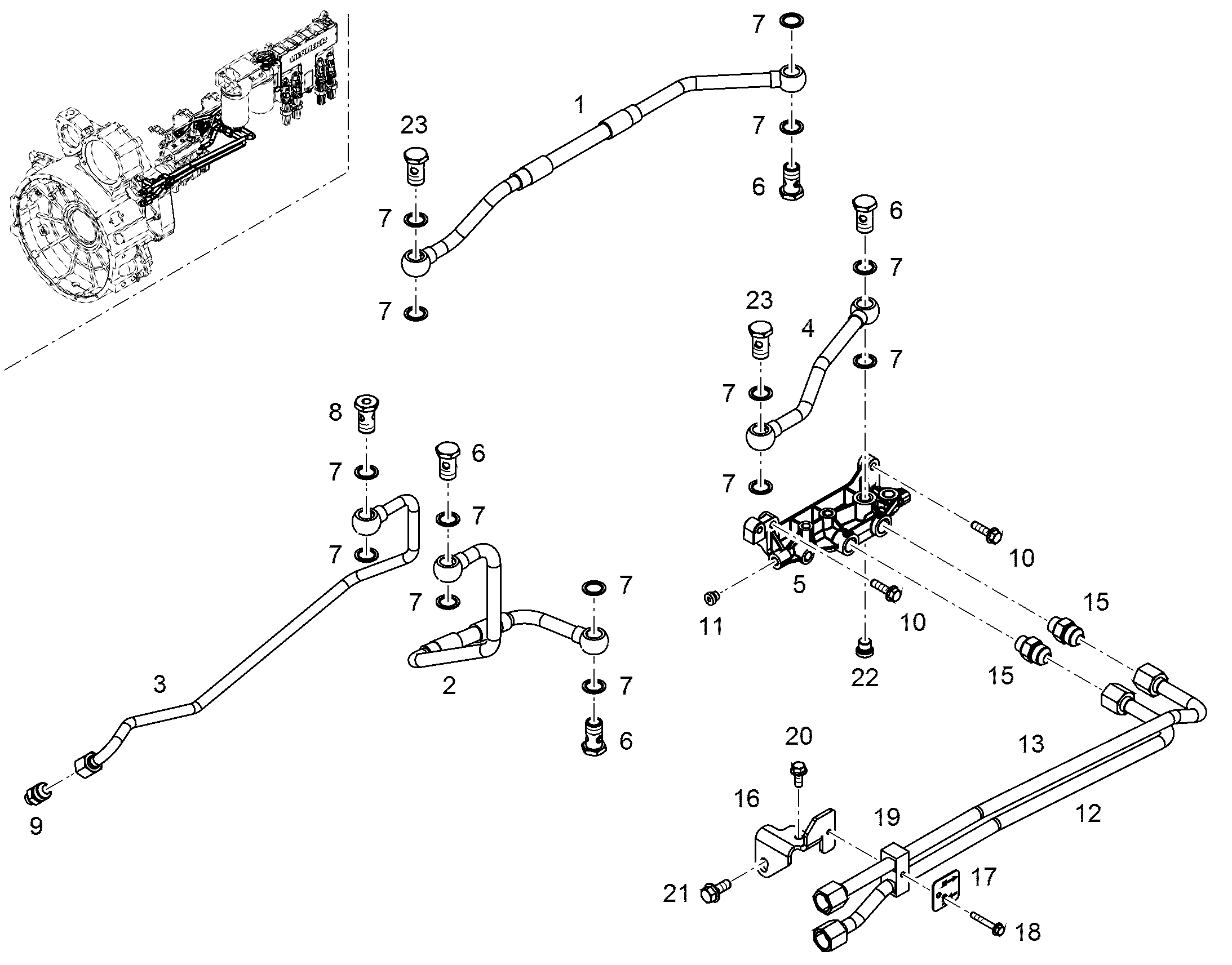ТОПЛИВОПРОВОД 15X1,5 10142010 LIEBHERR