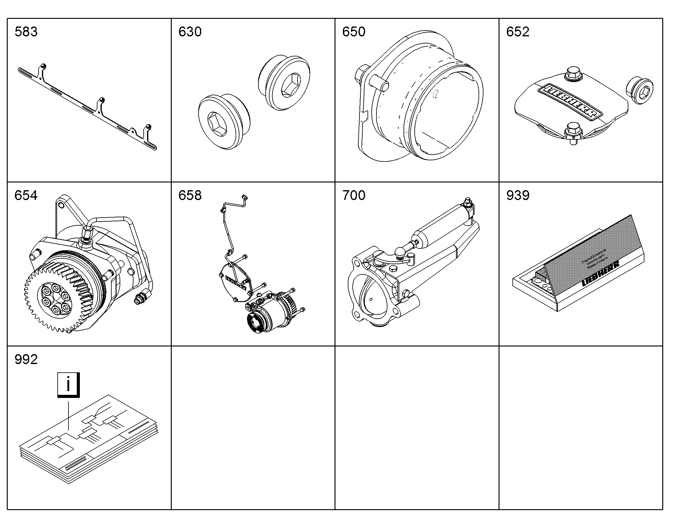 ЭЛЕКТРИКА ДВИГАТЕЛЯ D936 A6 10127883 LIEBHERR