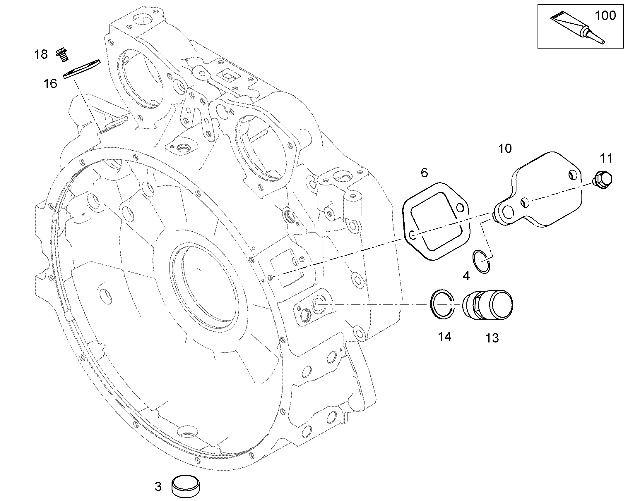 КРЫШКА 10130049 LIEBHERR