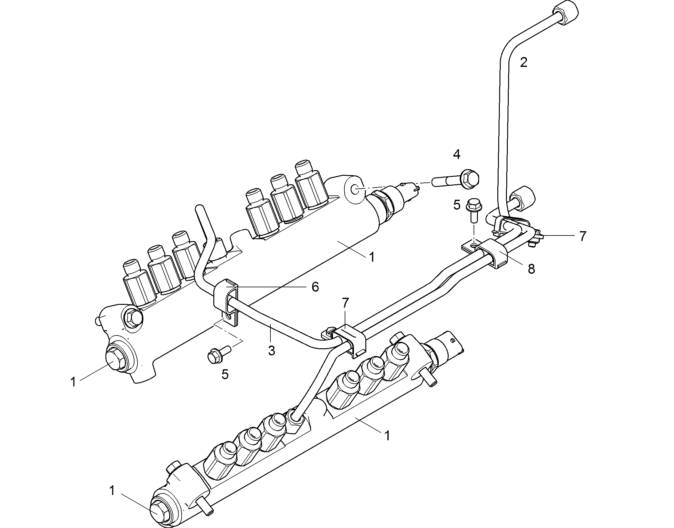 СМОНТИРОВАННАЯ НАЖИМНАЯ ШТАНГА 9080551 LIEBHERR