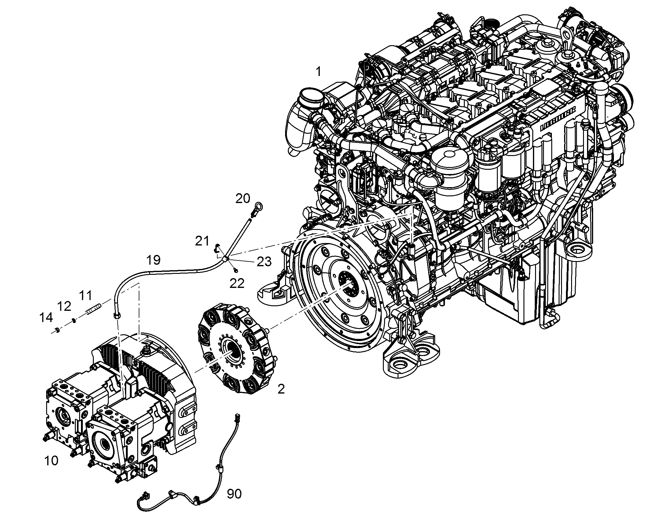 ДВИГАТЕЛЬ ДИЗЕЛЬНЫЙ D936 A7 230 kW 10124041 LIEBHERR